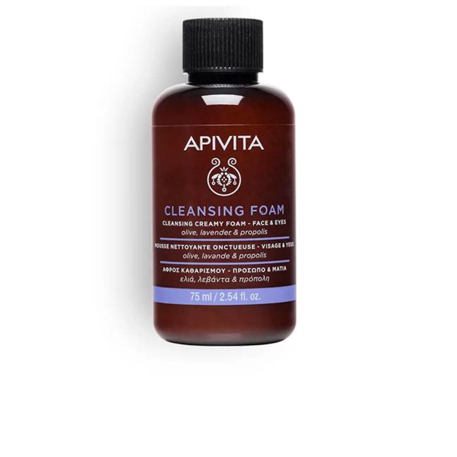Apivita CREMA ESPUMA LIMPIADORA – Rostro y ojos Limpiador facial espumoso y desmaquillante 75 ml