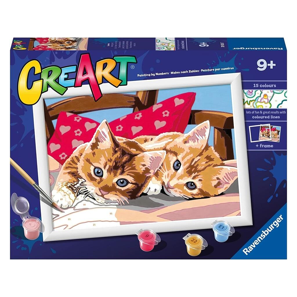 Creart Gatitos En La Almohada Ravensburger 28938 Dibujo y pintura