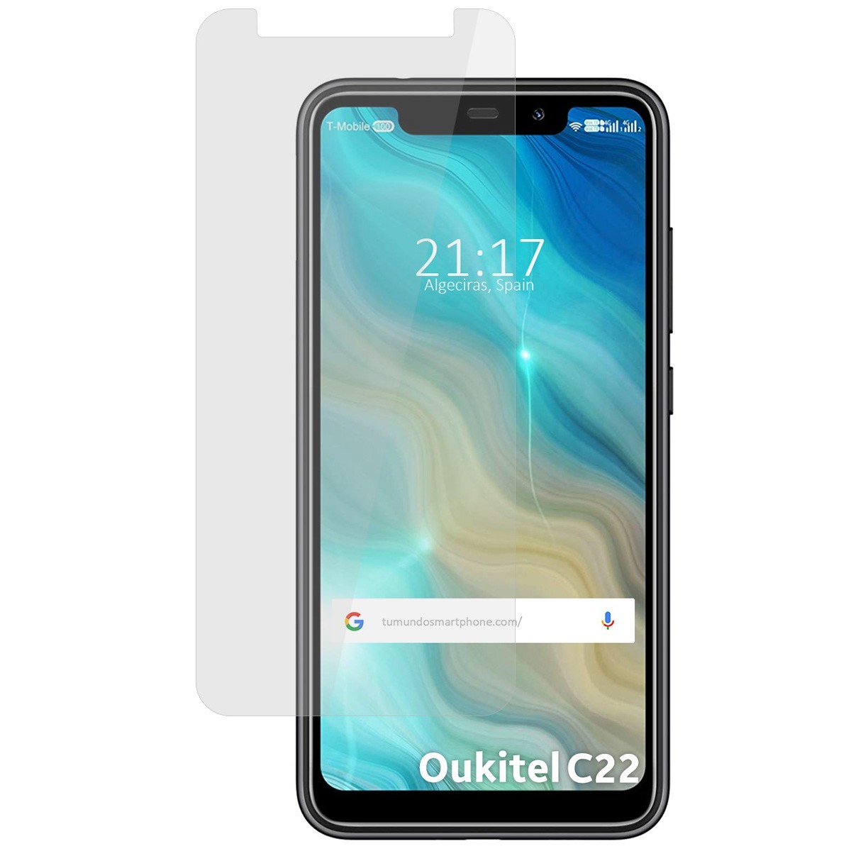 Tumundosmartphone Protector Cristal Templado para Oukitel C22