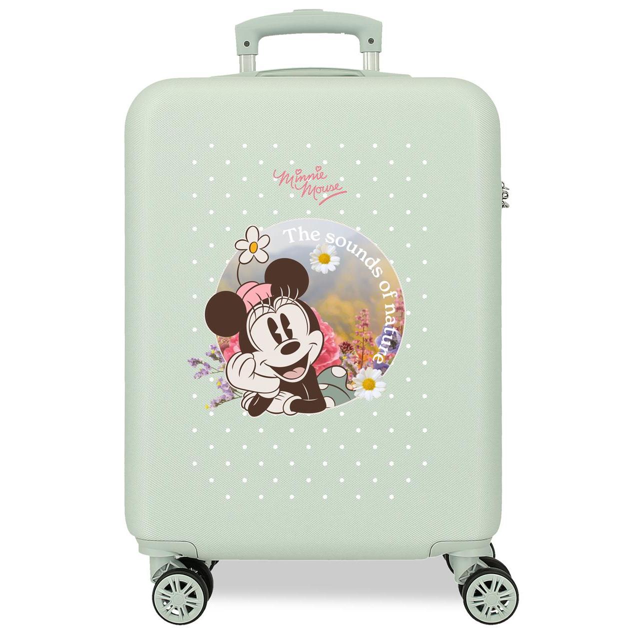 Maleta de cabina Minnie wild nature menta 38x55x20 cm