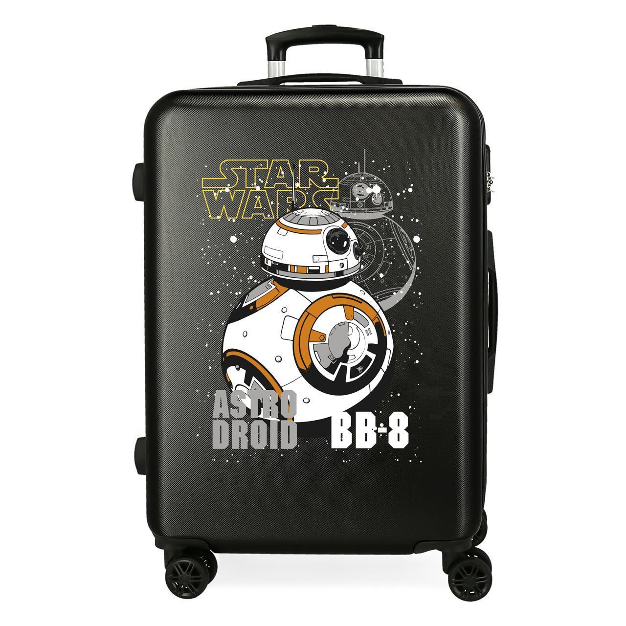 Maleta mediana Star Wars droids negro 68x48x26cm