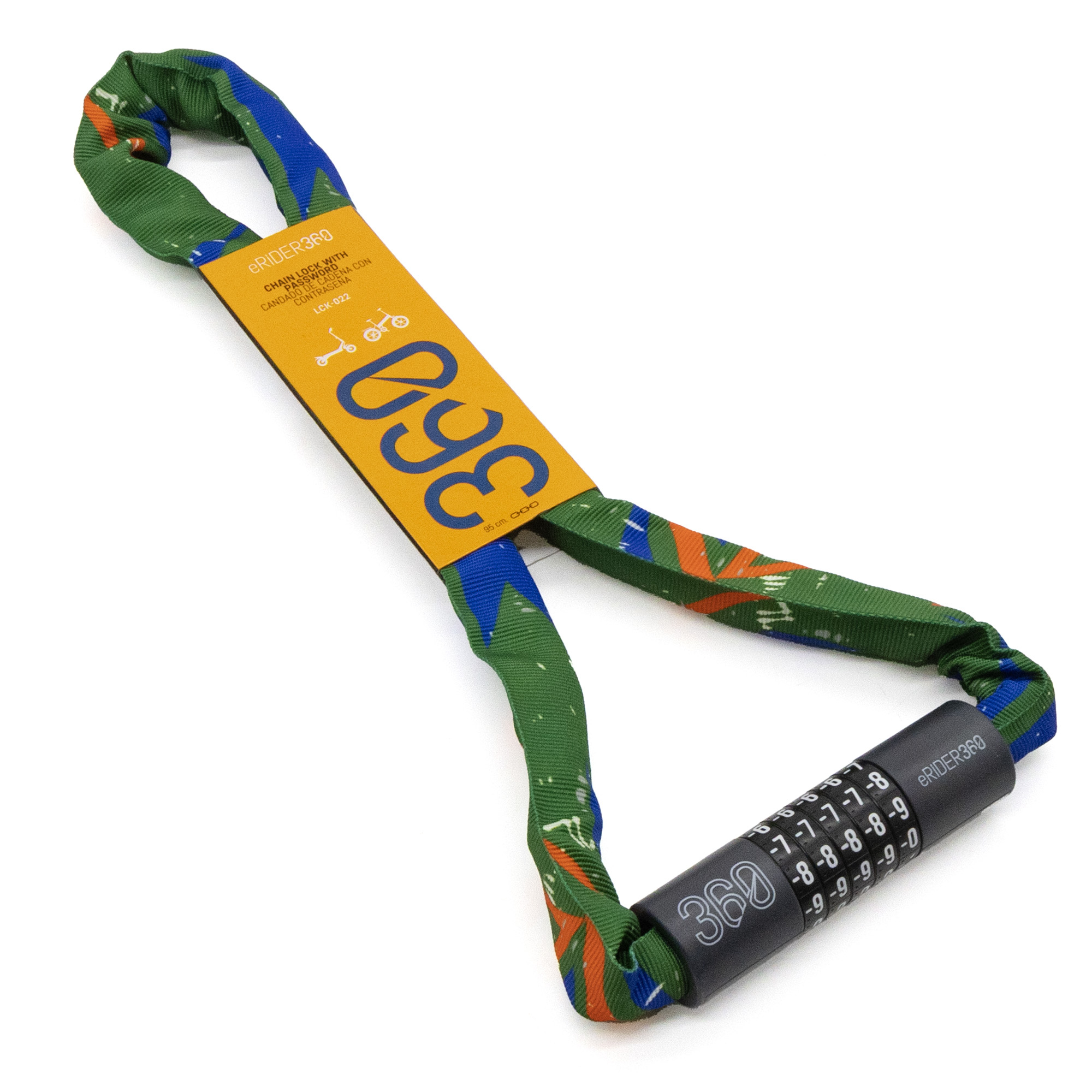 Candado de contraseña EWLK022 funda tela multicolor