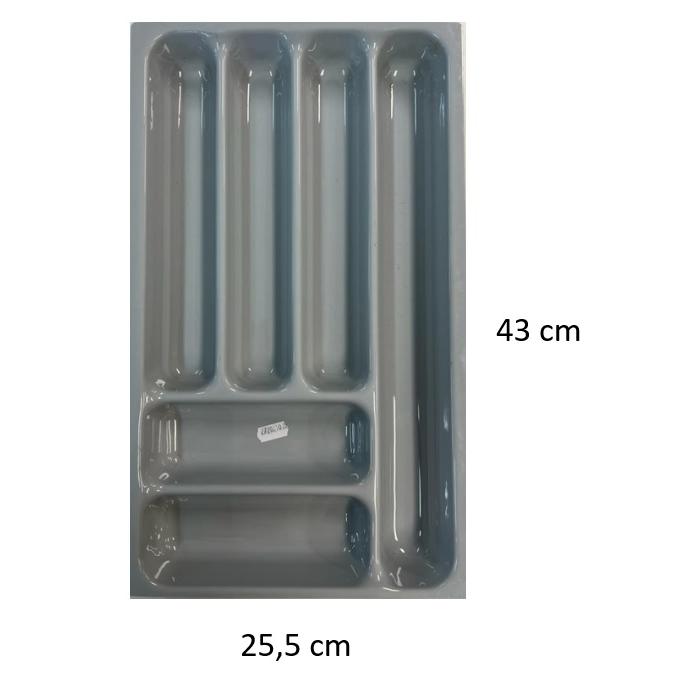 CUBERTERO DE PVC EN COLOR GRIS PARA CAJON MODELO COMBI