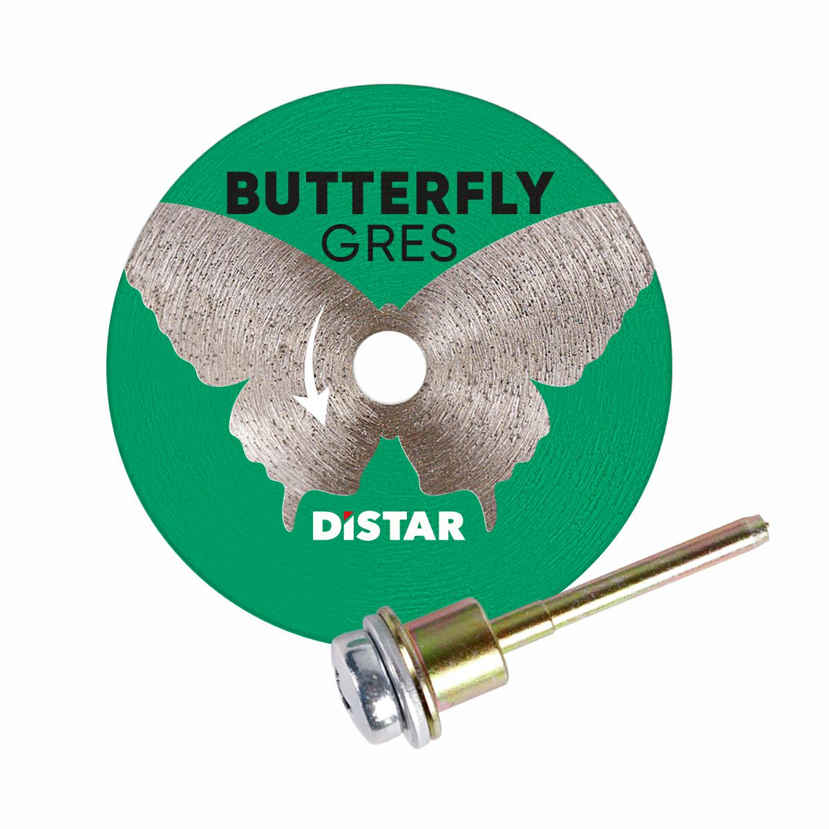 Distar Butterfly Gres - Disco de corte de diamante (45 mm de diámetro, 0,6 mm de grosor, para gres porcelánico)