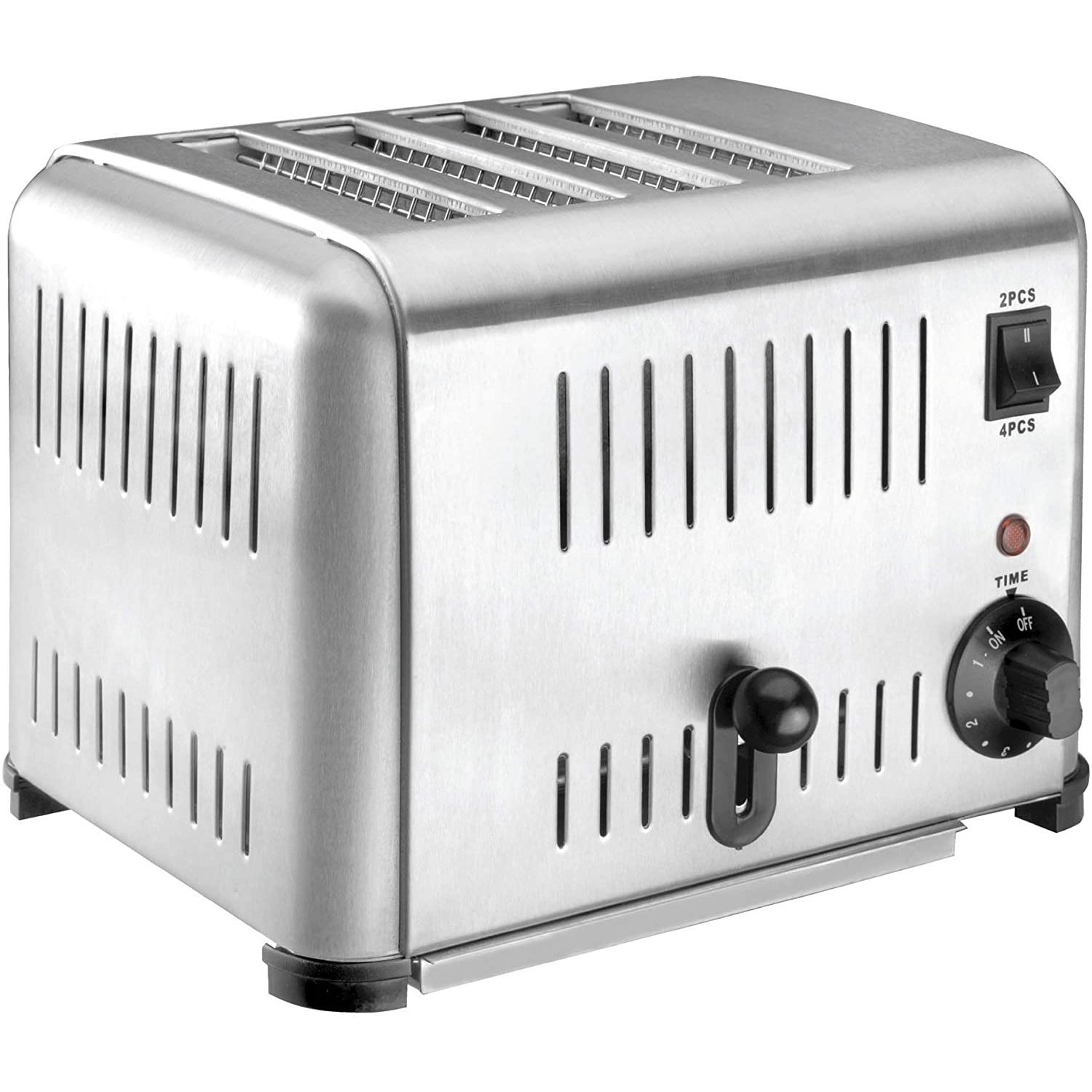LACOR 69294 - Tostadora Buffet Inox 4 Ranuras 2240w- Gris