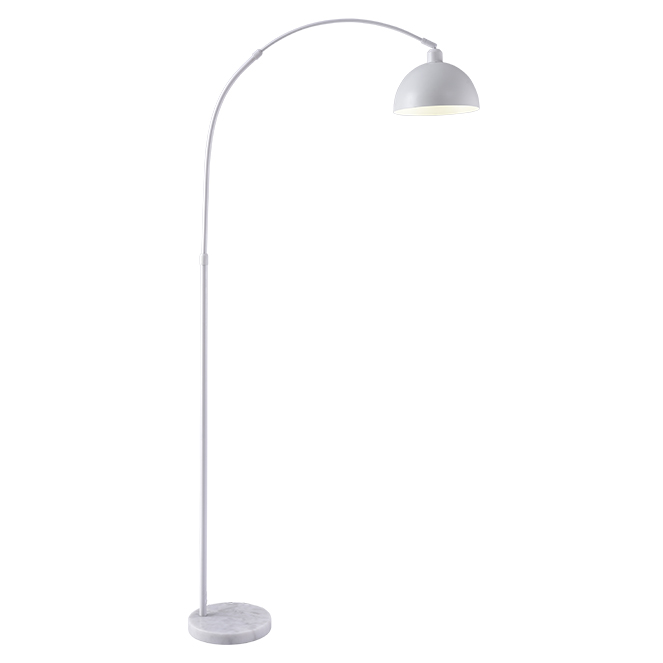BEL AIR HOME -Lámpara de Pie AMALFI brazo orientable - lámpara de lectura y comedores, portalámparas E-27 A.179xD.30cm