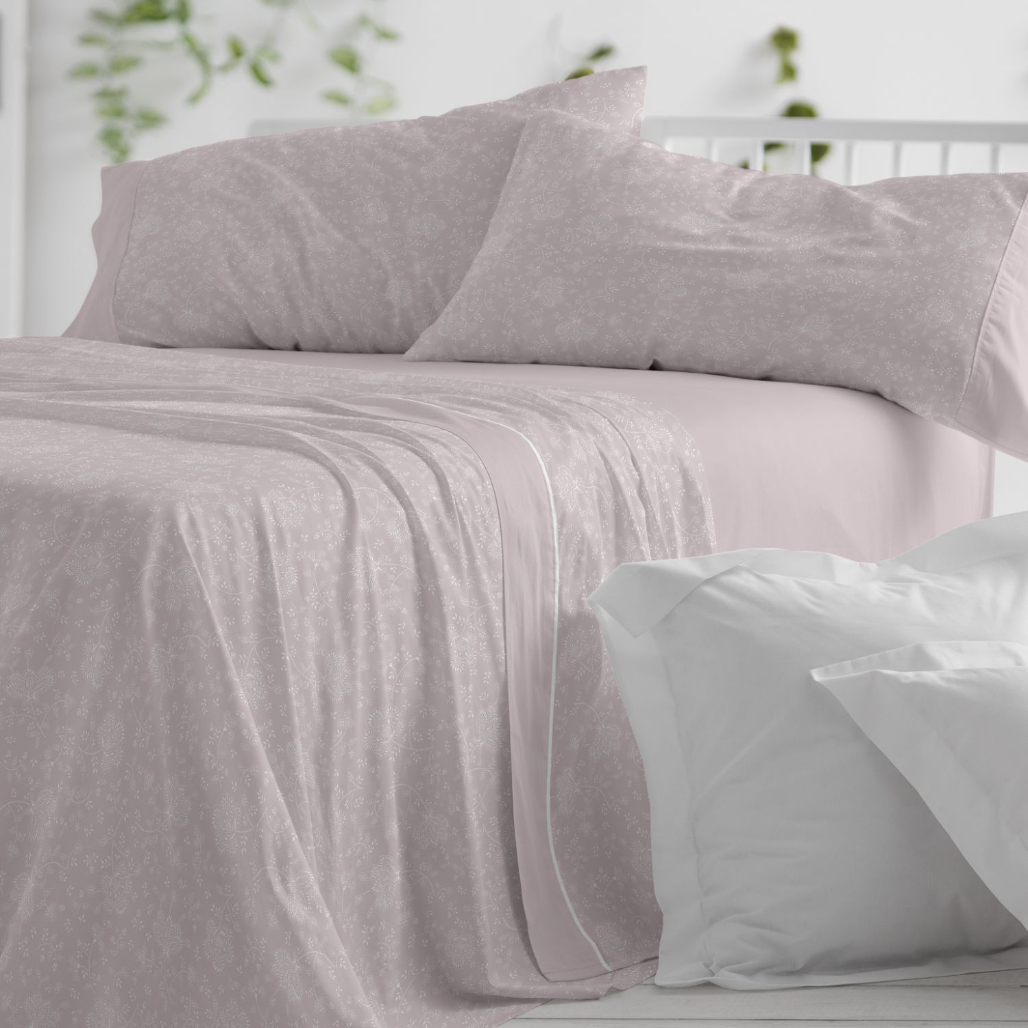 Juego de Sábanas de Franela 100% Algodón - Máxima Calidez para Invierno | Diseño Floral Provenzal | Todas las Medidas de Cama