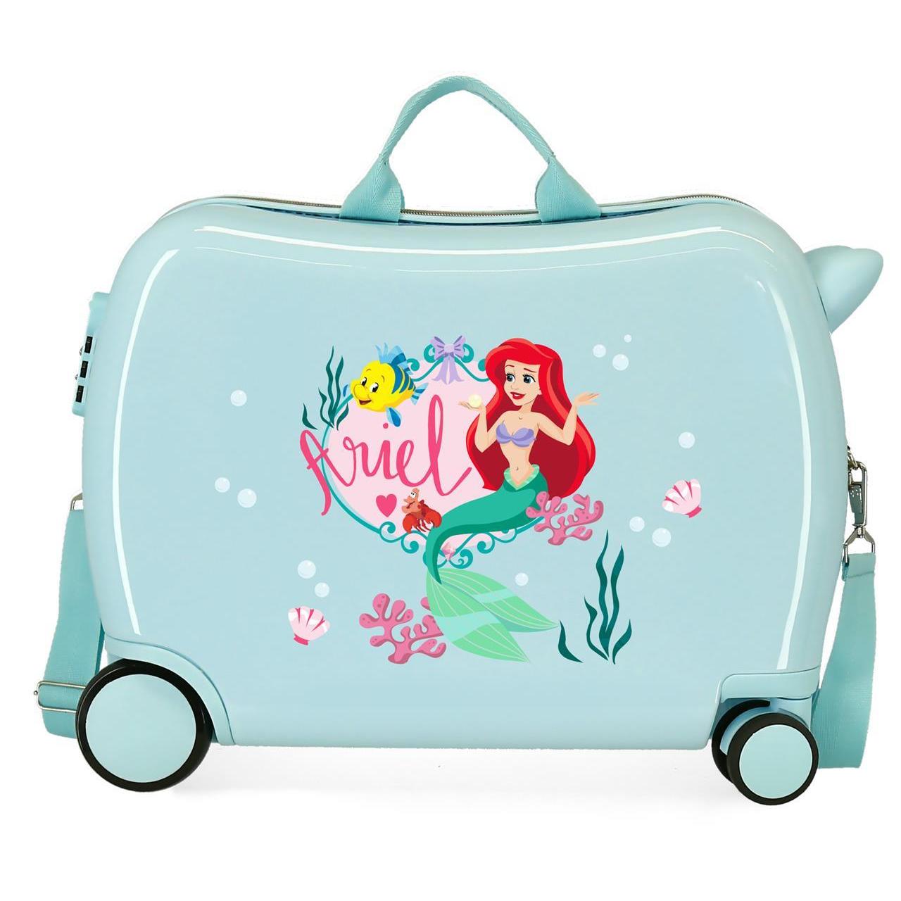 Maleta Infantil Disney Princess Celebration Azul Claro 38x50x20cm