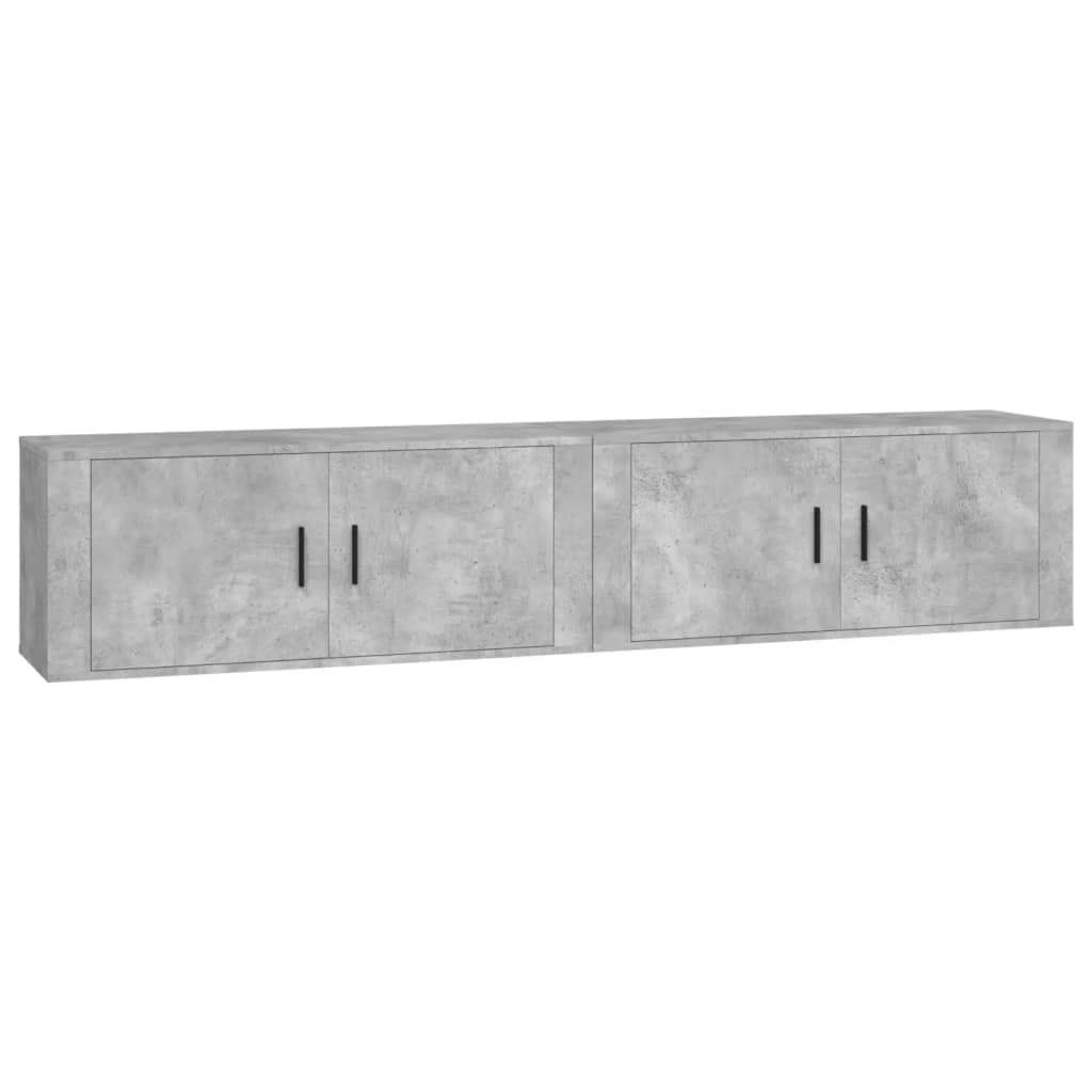 vidaXL Muebles para TV de pared 2 uds 100x34,5x40 cm, Mueble de Salon, Mueble TV, Mueble TV salon, Mesa de TV, Mueble tele
