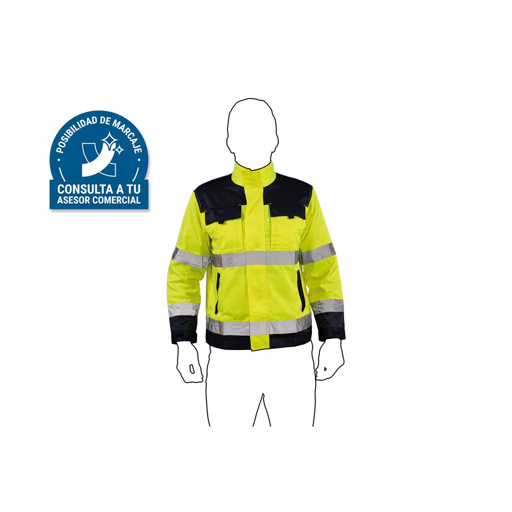 COFAN - Chaqueta de Alta Visibilidad | Tallas desde la S hasta la XXXL | Color Amarillo y Azul Marino