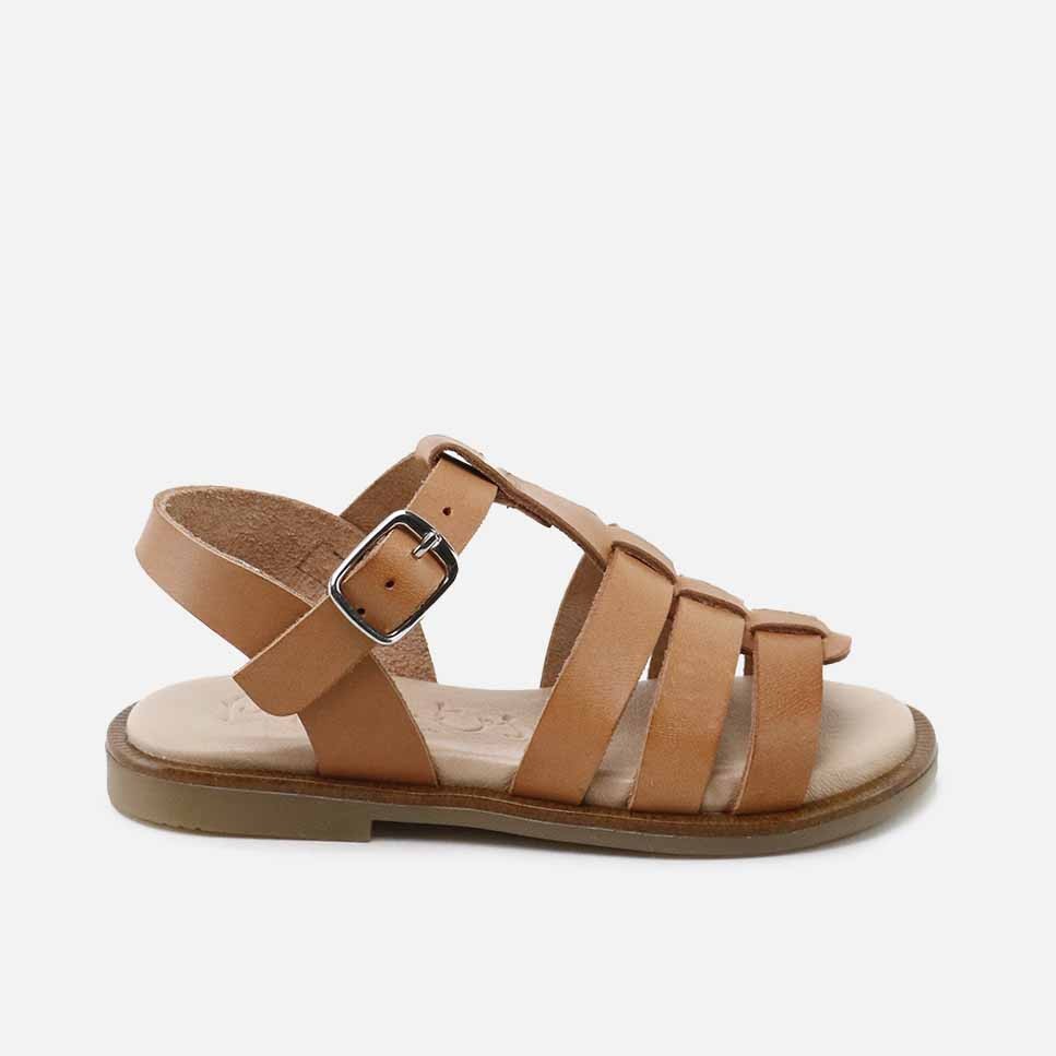 Sandalias 3 Tiras Cuero Gel Papanatas | Eli 1957