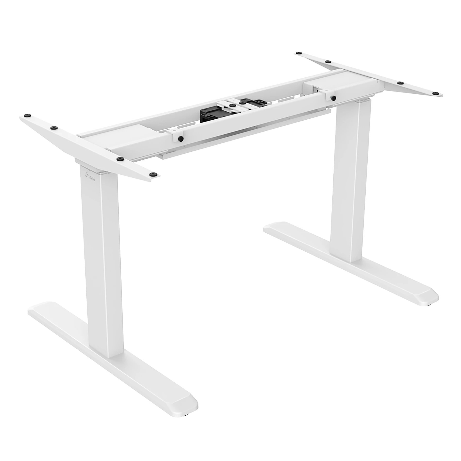 Phoenix - Soporte ajustable SIGNA-W para TV de pared, doble motor, capacidad 120 kg, altura regulable 62-128 cm, acabado blanco