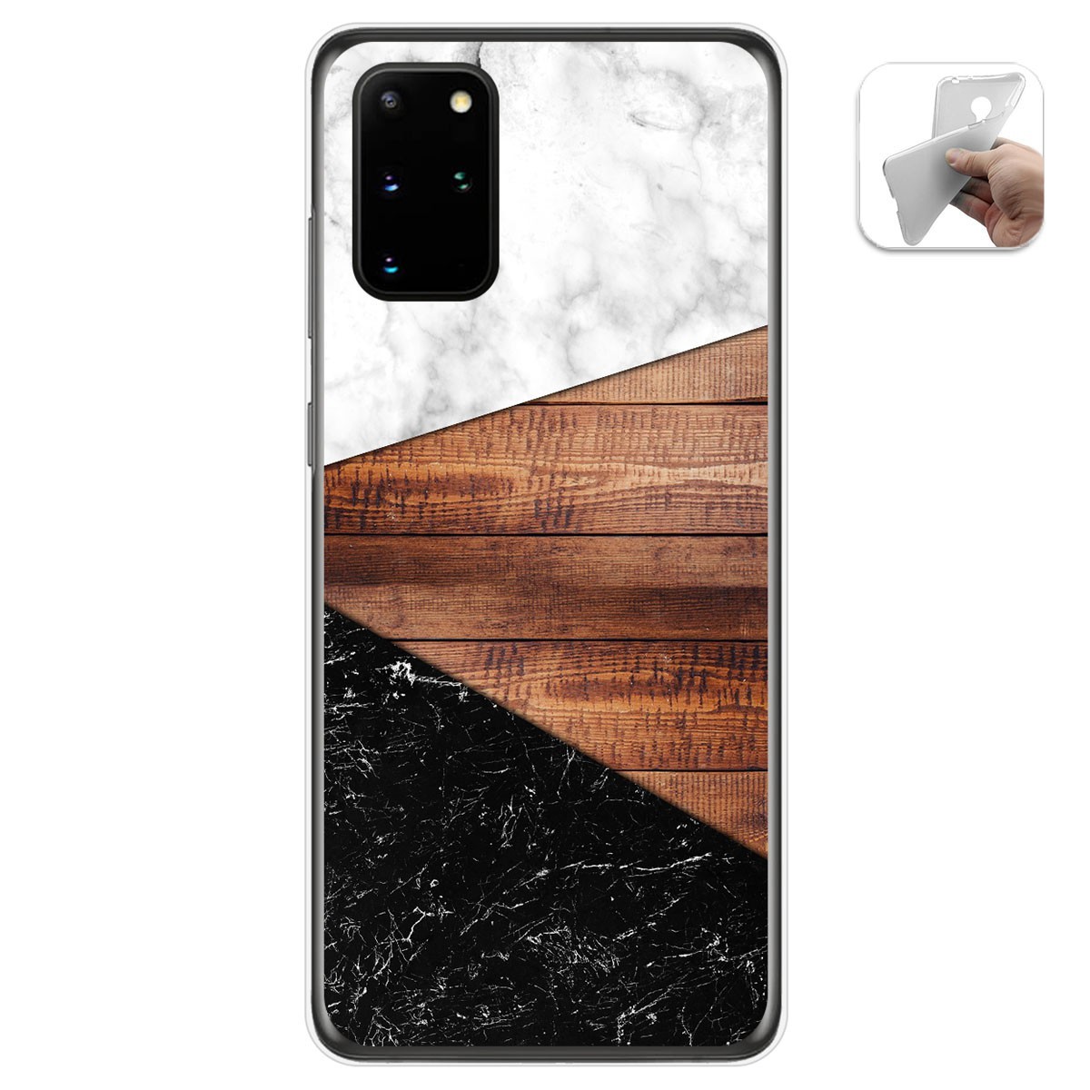Tumundosmartphone Funda Gel Tpu para Samsung Galaxy S20+ Plus diseño Mármol 11 Dibujos