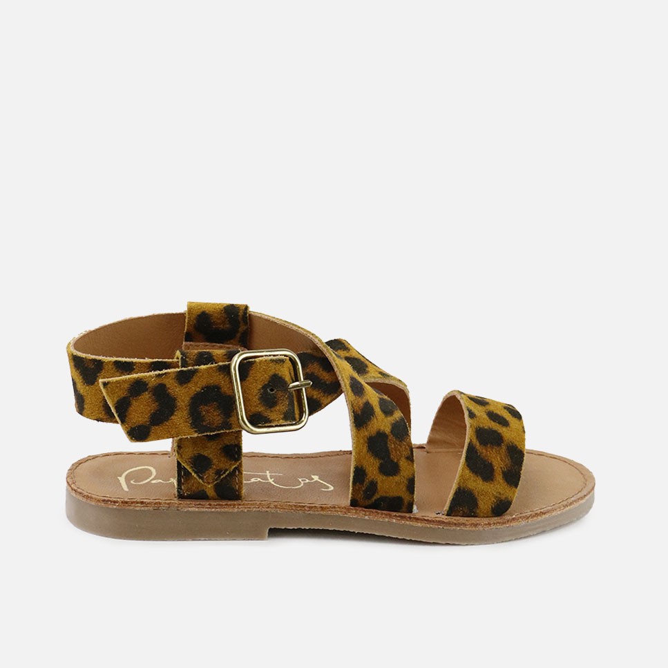 Sandalias Hebilla Animal Print Tuda Papanatas | Eli 1957