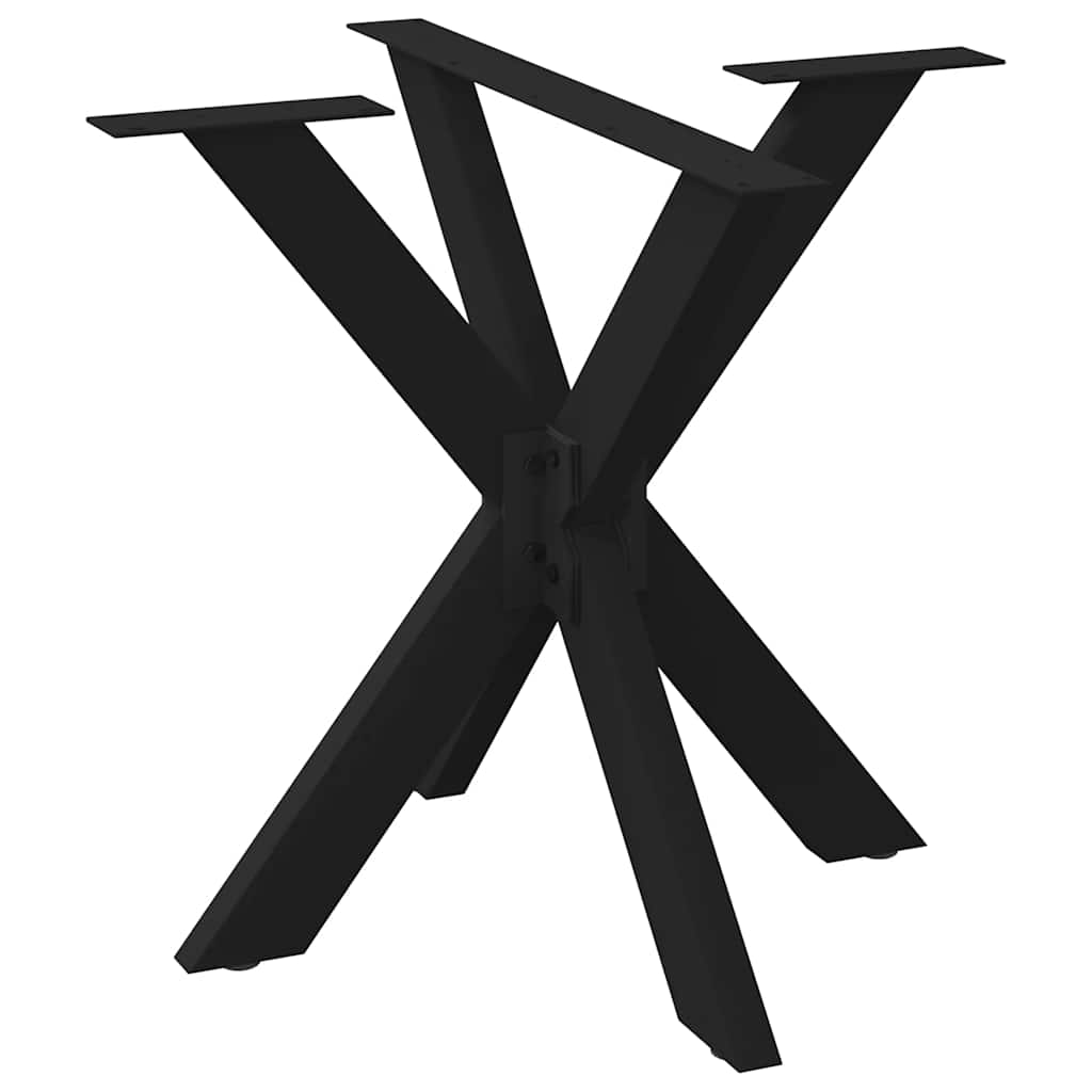 vidaXL Pata de mesa de comedor forma araña 85x85x(72-73) cm acero