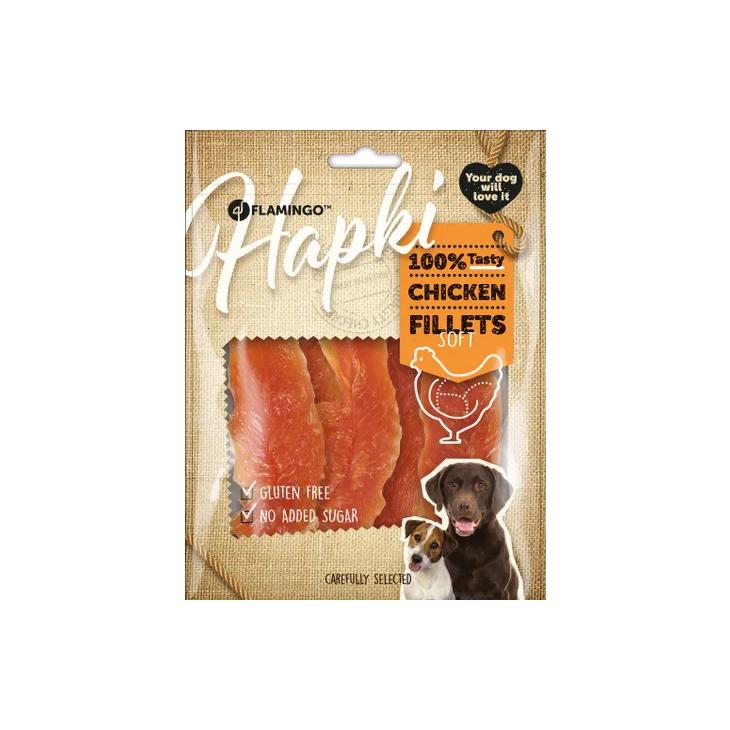 Flamingo Snacks Golosinas Hapki Filete con pollo 4 x 170 Gr