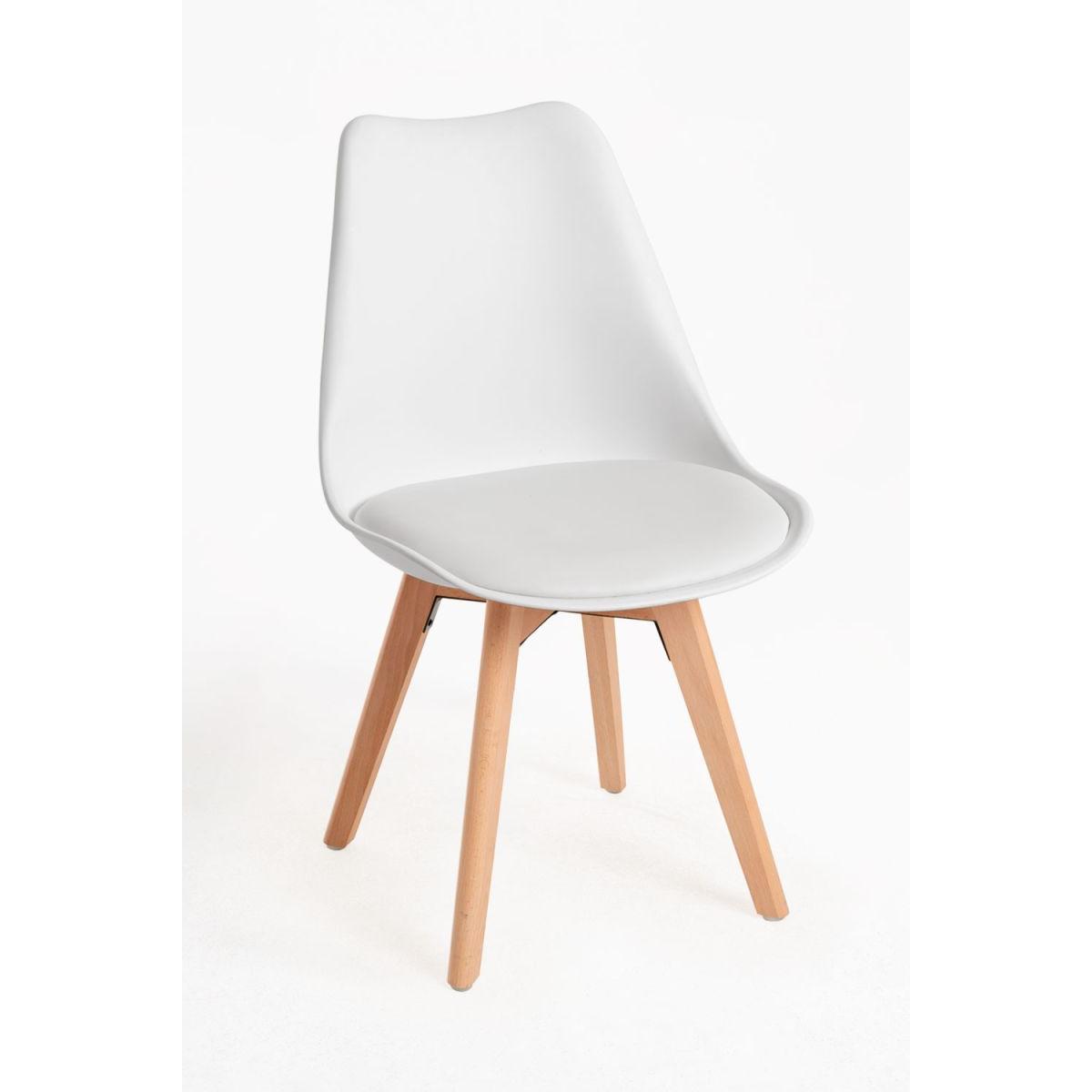 Regalos Miguel - Packs Sillas Comedor - Pack 2 Sillas Synk Basic - Blanco