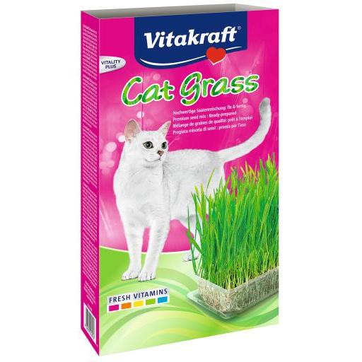 Vitakraft Hierba para Gatos Cat Grass (Gatos , Maltas y hierbas) - 0.120 Kg