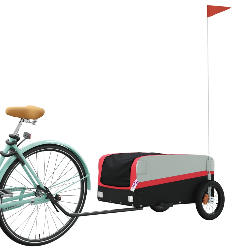 vidaXL Remolque para Bicicleta de Carga Carrito para Bici Hierro 30 kg Color Azul,  Rojo,  Verde y mas