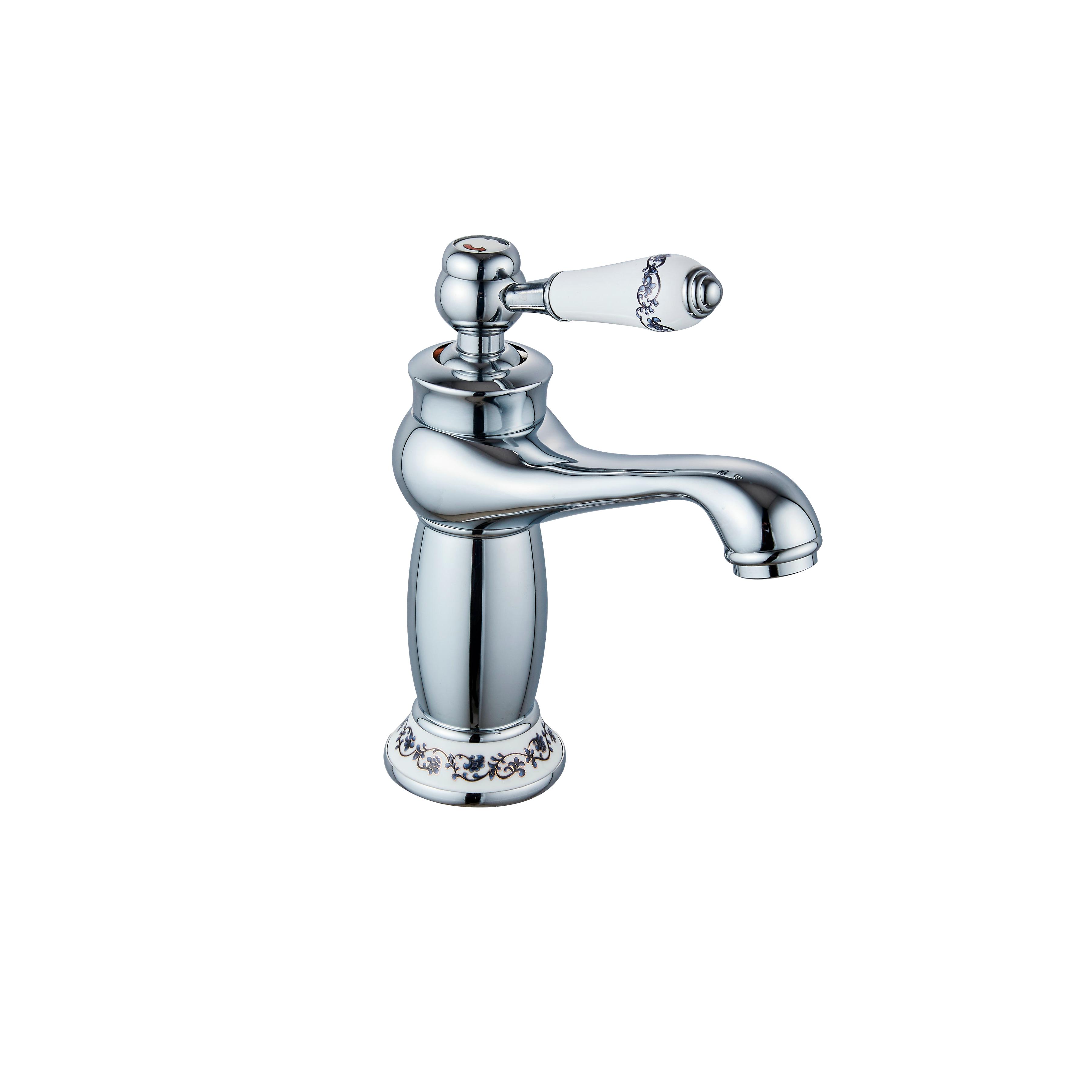 DP GRIFERÍA Grifo Monomando Lavabo Neoclásico - Base Latón, Decoración Ornamental, 3 Acabados