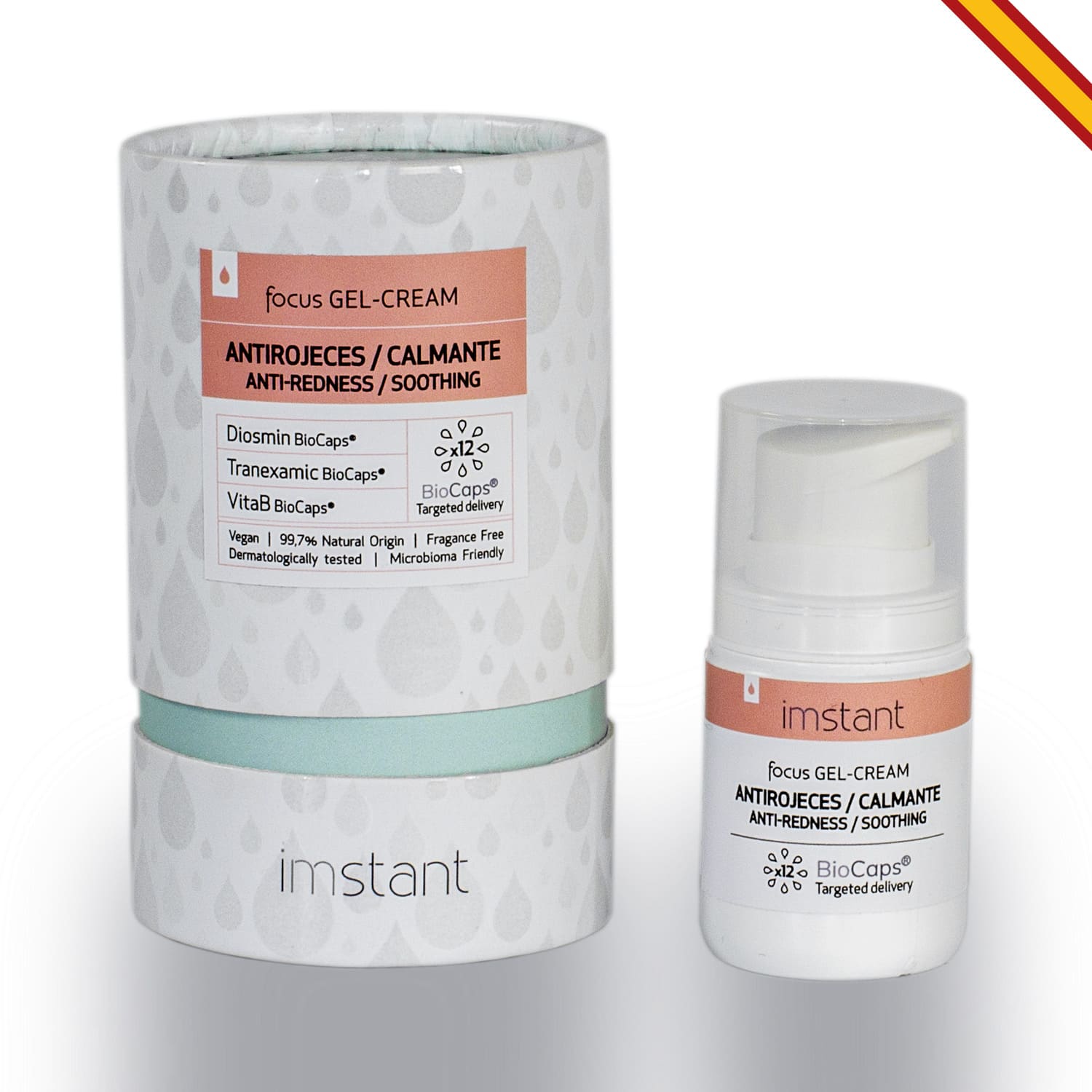 IMSTANT - IMSTANT Focus Línea Antirrojeces Calmante con Niacinamida y Vitaminas B5 y B6 Disponible en Tres Formatos Distintos Crema, Gel-Crema y Booster.