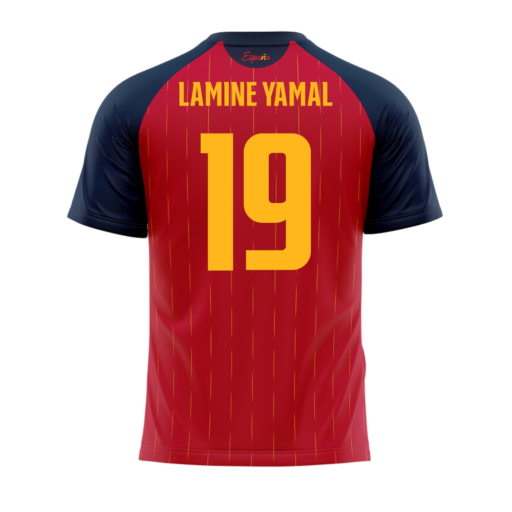 Camiseta RFEF Oficial Selección Española 25/26 Mundial 2026 Vamos España Lamine Yamal Pedri Ultima Versión Replica