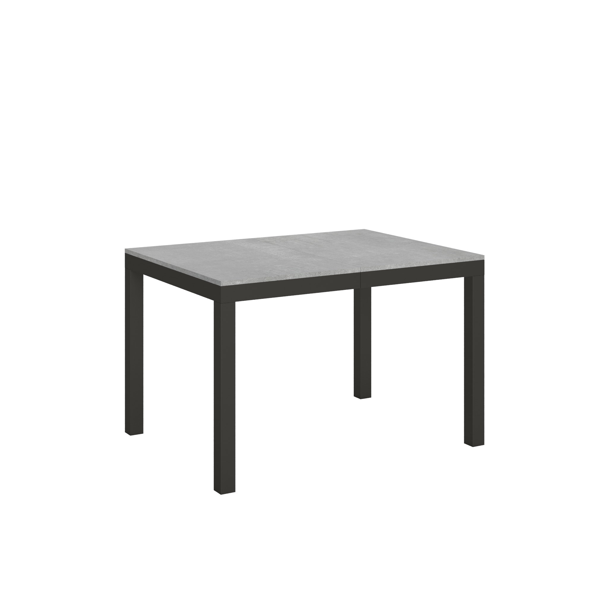 Mesa extensible 90x120/224 cm Everyday Evolution Estructura de cemento Antracita - Itamoby