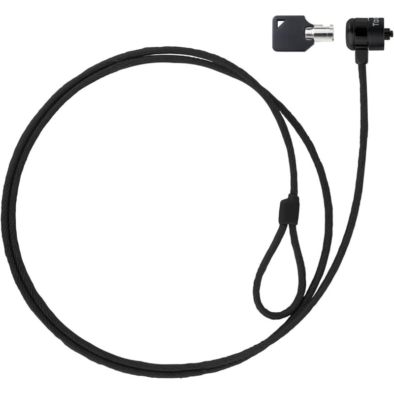 Tooq tqclkc0025-g security cable with key for laptops 1.5m gray