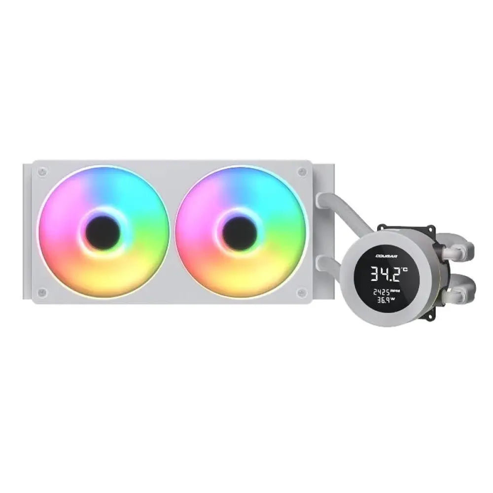 Refrigeración Líquida Cougar CGR-PSDVARGB-W-240 240 mm 2 Ventiladores ARGB Blanco
