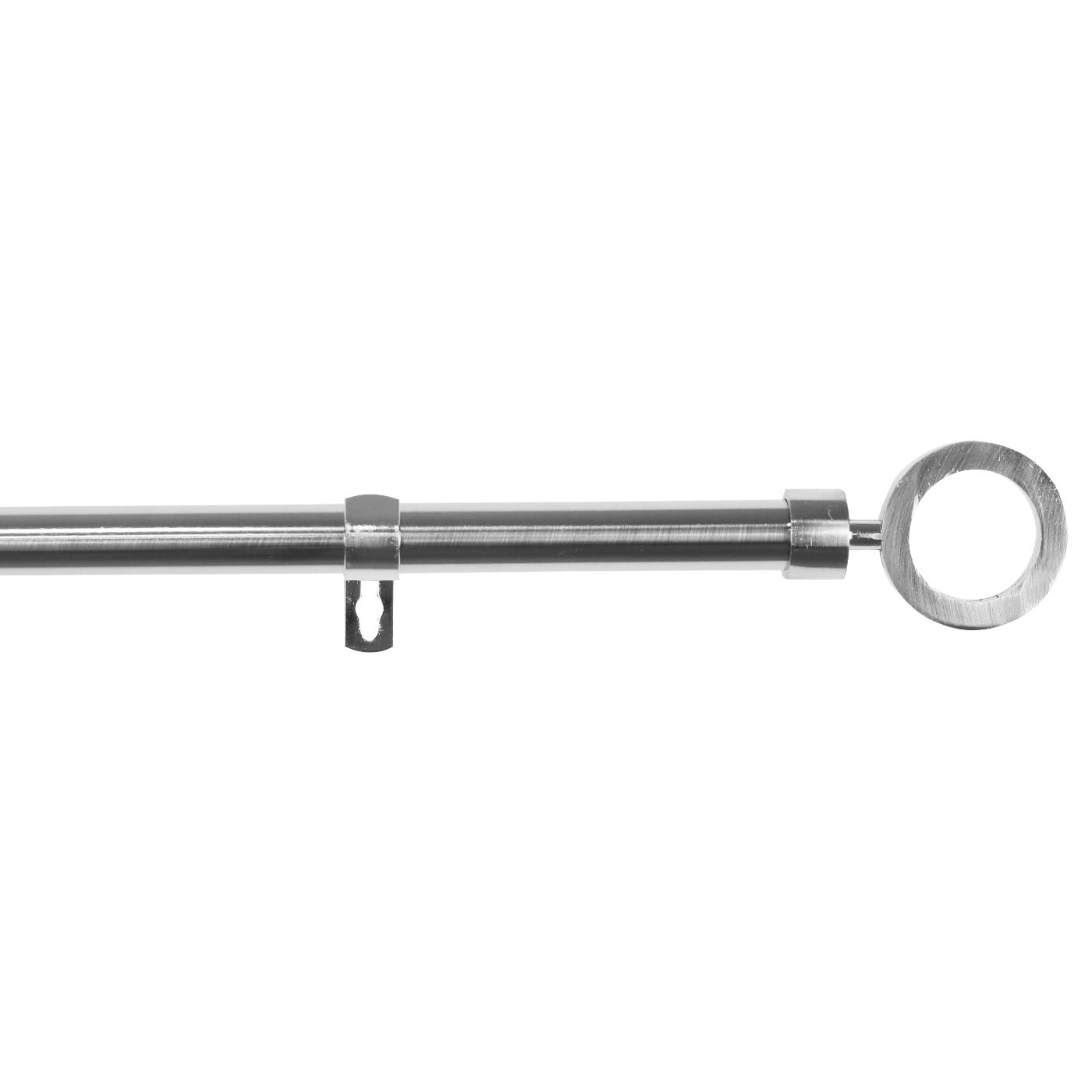 Barra Sencilla Forja Universal Extensible,Barra de Cortinas Decorativa Extensible de Acero ideal para Salón, Comedor, Habitación, Oficina- Aros
