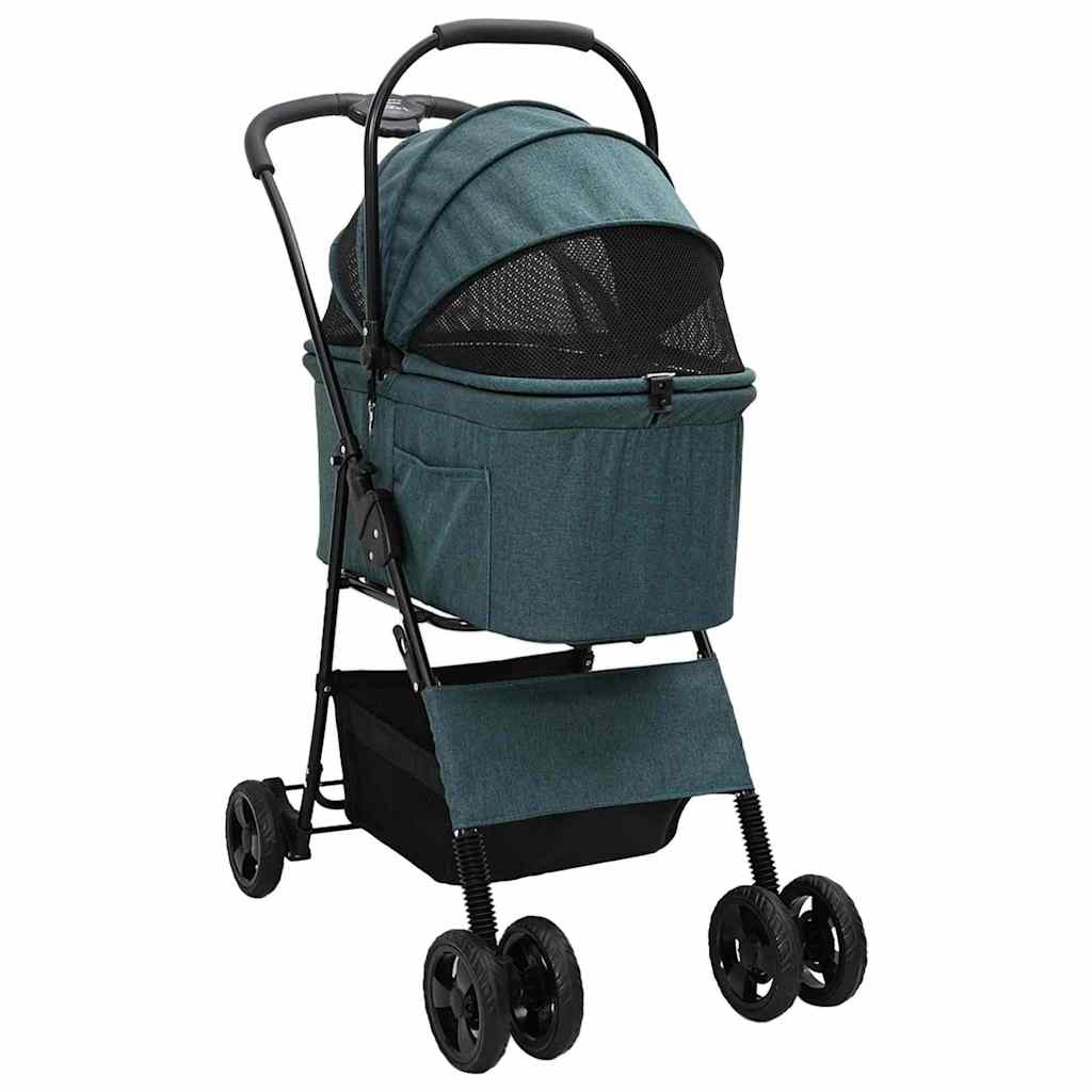 vidaXL Carrito Plegable para Mascotas 81 x 47 x 99 cm Poliéster Multicolor