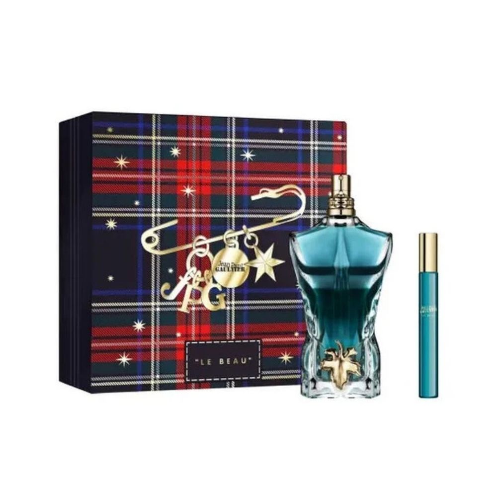 Jean Paul Gaultier - Le Beau Set Regalo para hombre Eau de Toilette 125 Ml. + Mini 10 Ml. | Estuche de regalo para hombre. Fresco, sensual y tremendamente adictivo.