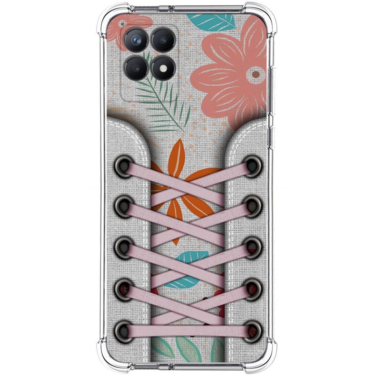 Funda Silicona Antigolpes para Realme 8i diseño Zapatillas 09 Dibujos