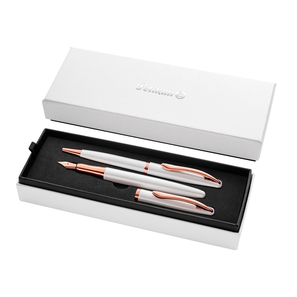 PELIKAN JUEGO BOLIGRAFO Y PLUMA PELIKAN JAZZ NOBLE PERLA JAZZ