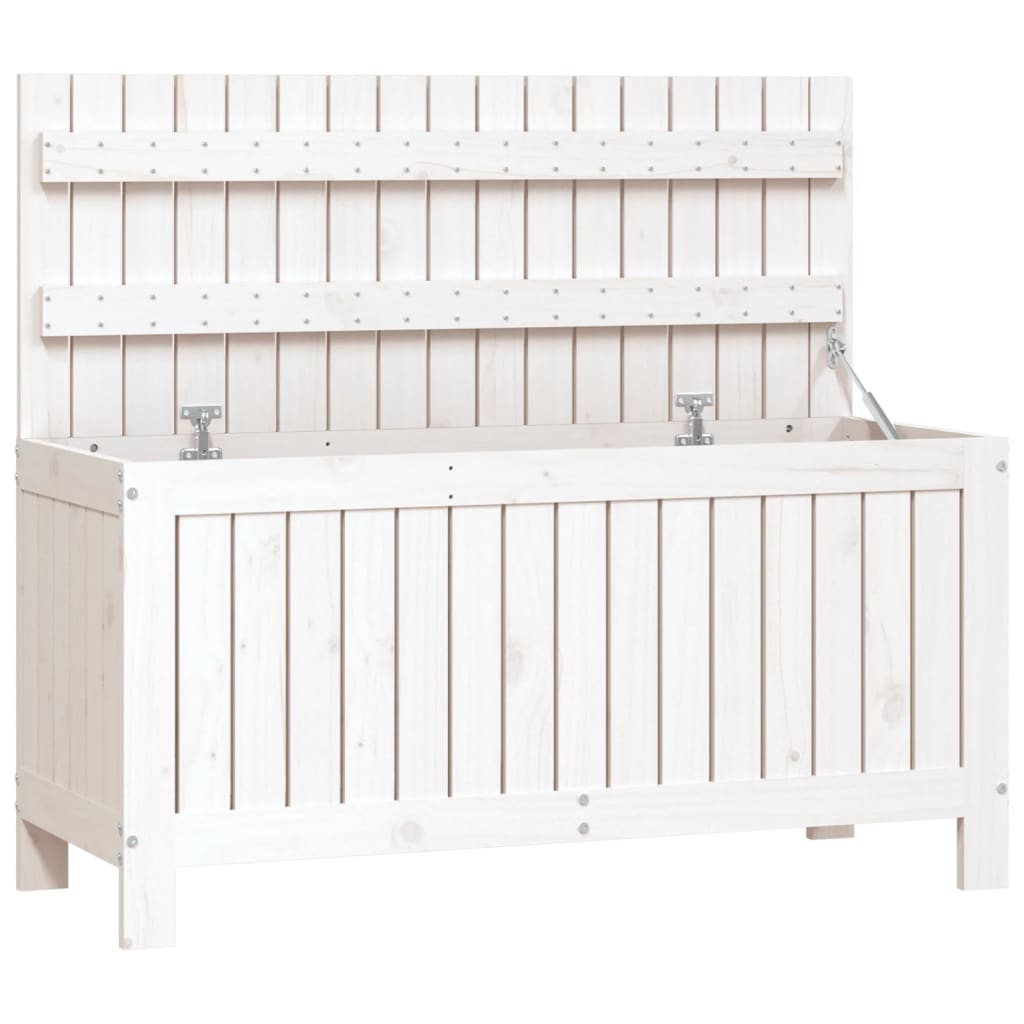 vidaXL Caja de almacenaje jardín madera 108x42,5x54cm en color Pino marrón miel/Pino blanco/Pino gris y más