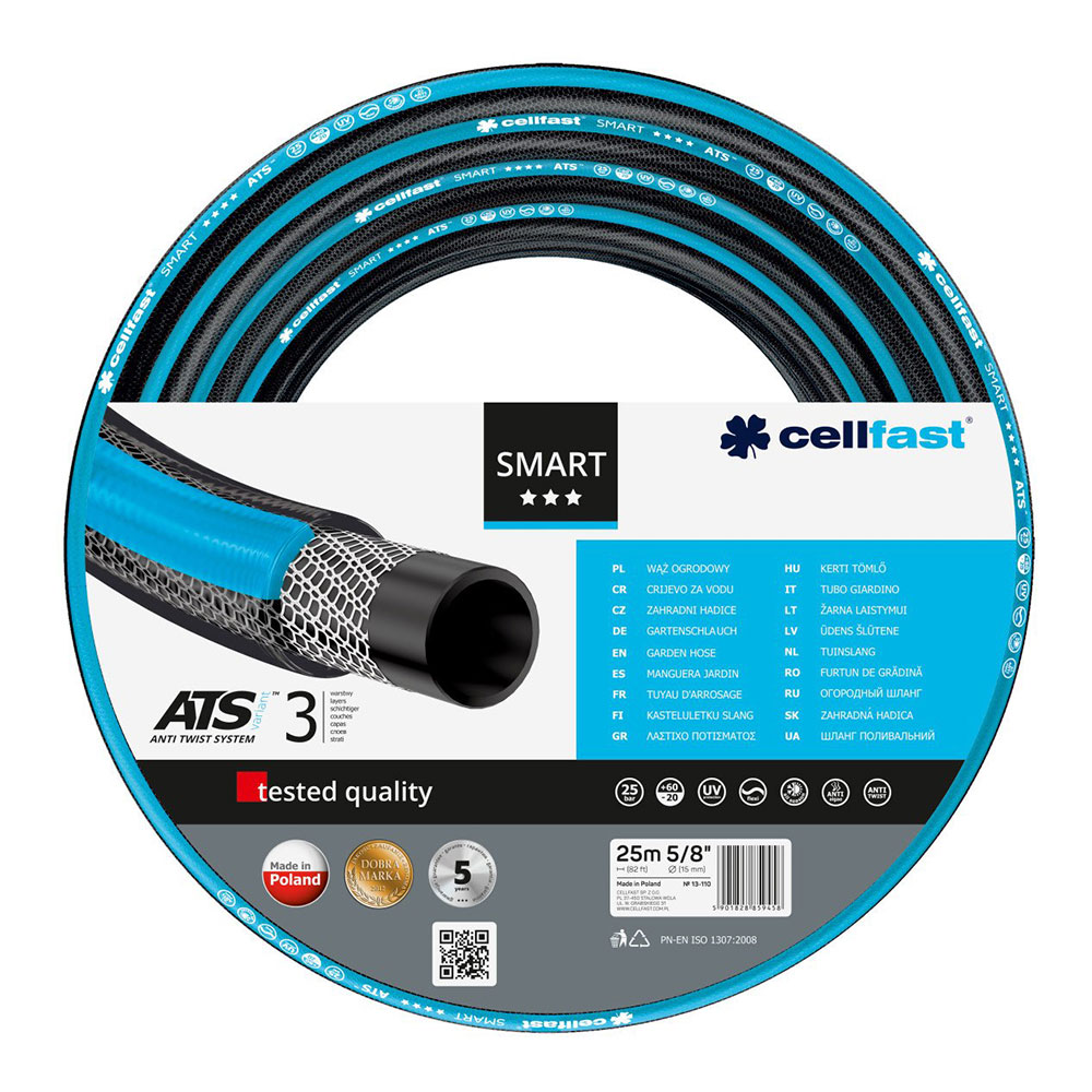 Manguera de Riego Cellfast Smart Ats 15 Mm X 25 M