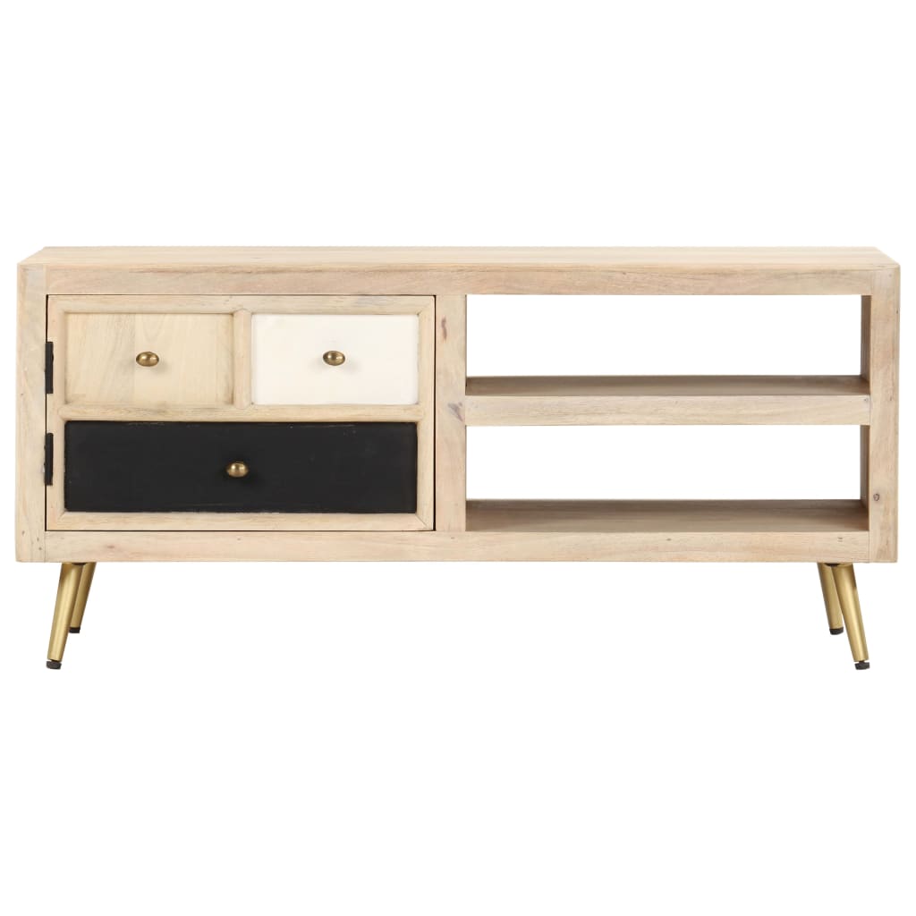 vidaXL Mesa de centro de madera maciza de mango 90x45x40cm Mesita de Salón o Comedor o Auxiliar Mesa de Café Meuble Salón