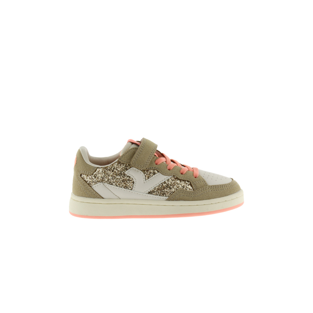 Victoria 1985 SMASH KID Zapatillas de efecto piel con piezas neón y fantasía y tira adherente 8810103