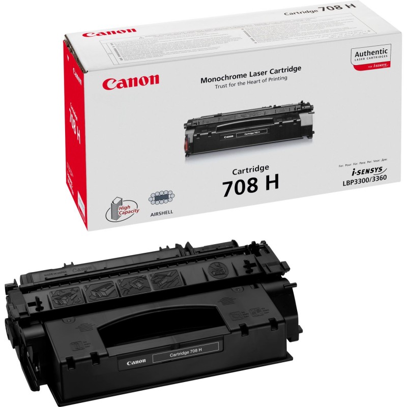 Canon - 708H cartucho de tóner 1 pieza(s) Original Negro 0917B002
