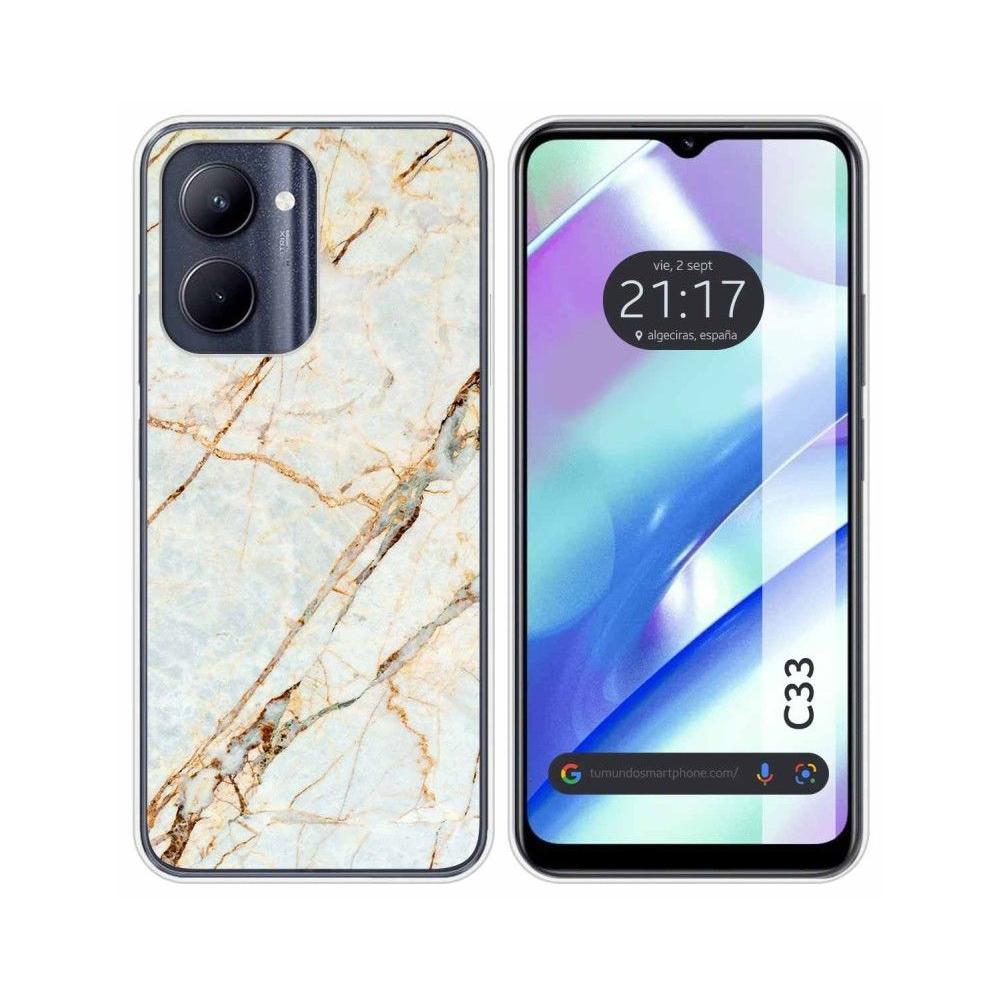 Tumundosmartphone Funda Silicona Realme C33 Diseño Mármol Personalizado