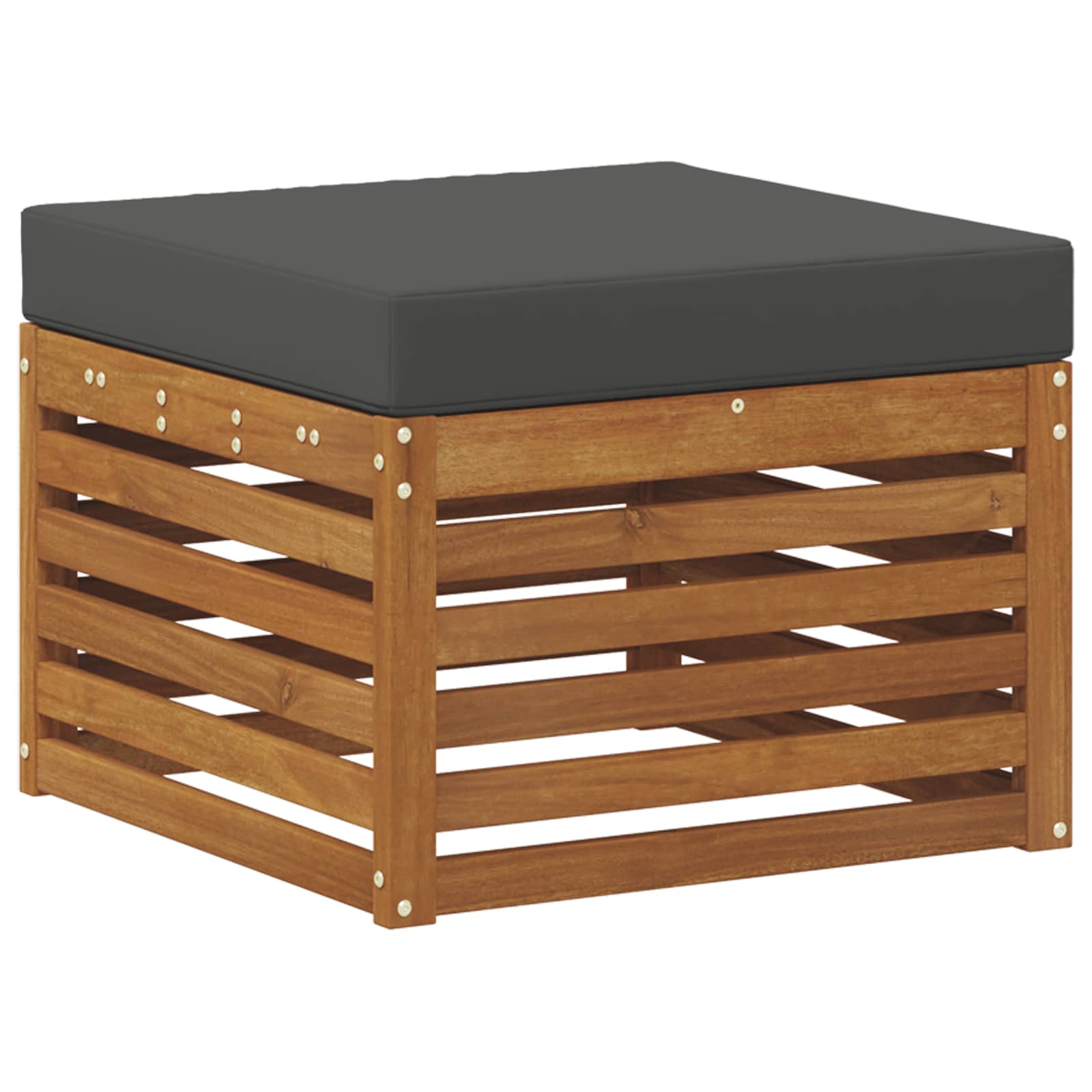 vidaXL Reposapiés de exterior Madera de Acacia Sólida Natural