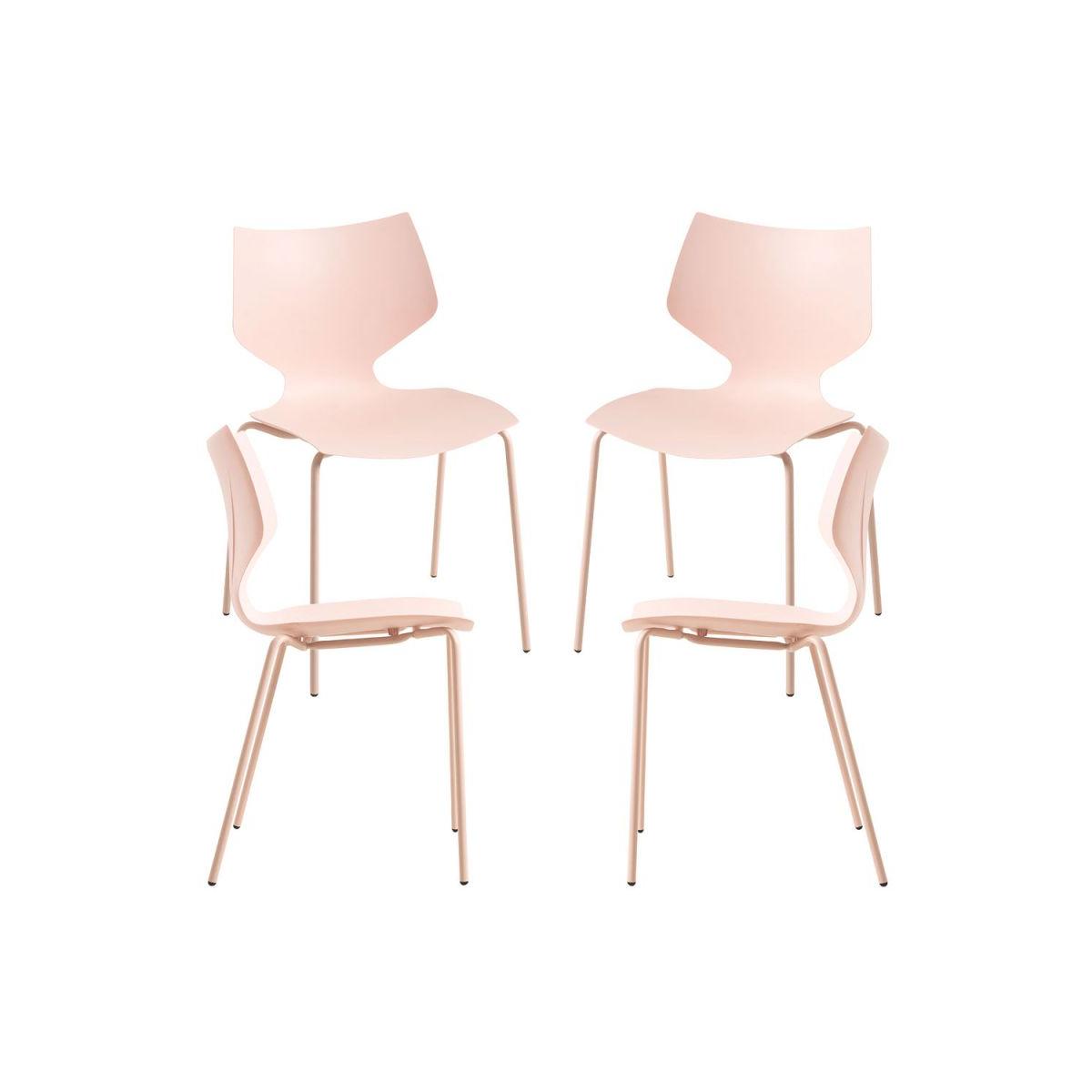 Regalos Miguel - Packs Sillas Comedor - Pack 4 Sillas Plecy - Rosa