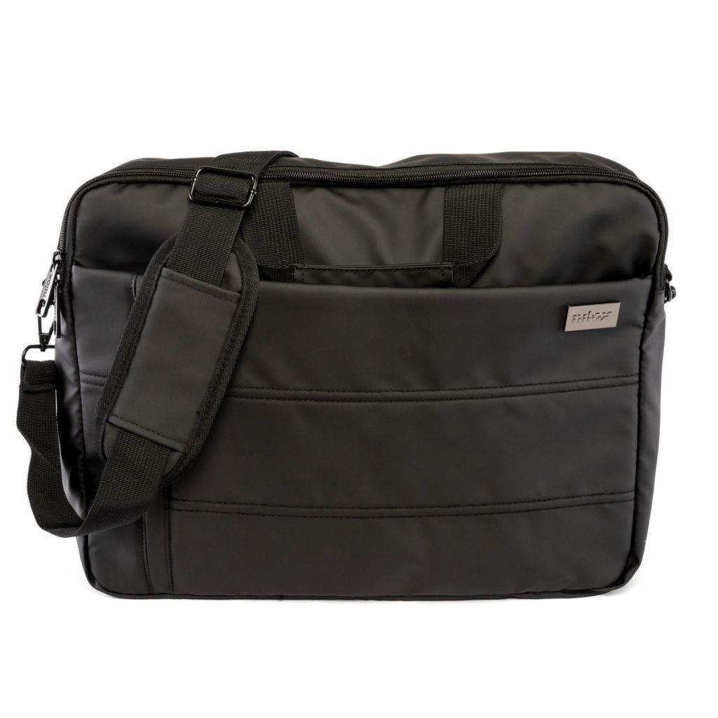 Nilox - Funda porta PC NILOX NXB021 de poliéster negro para portátil 15,6 pulgadas con compartimentos acolchados y correa bandolera