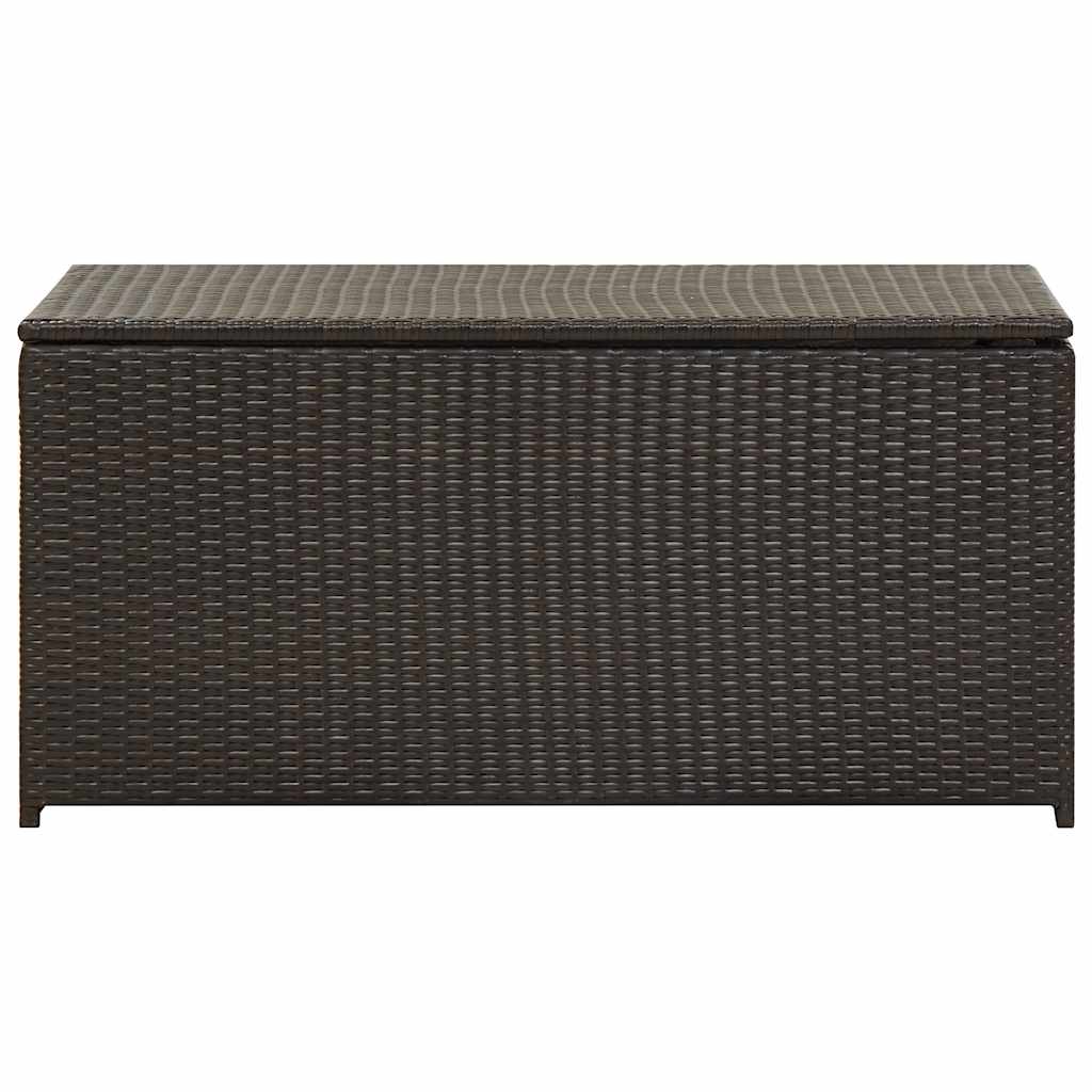 vidaXL Caja de almacenaje jardín ratán sintético 100x50x50 cm en color Marrón/Negro/Gris y más