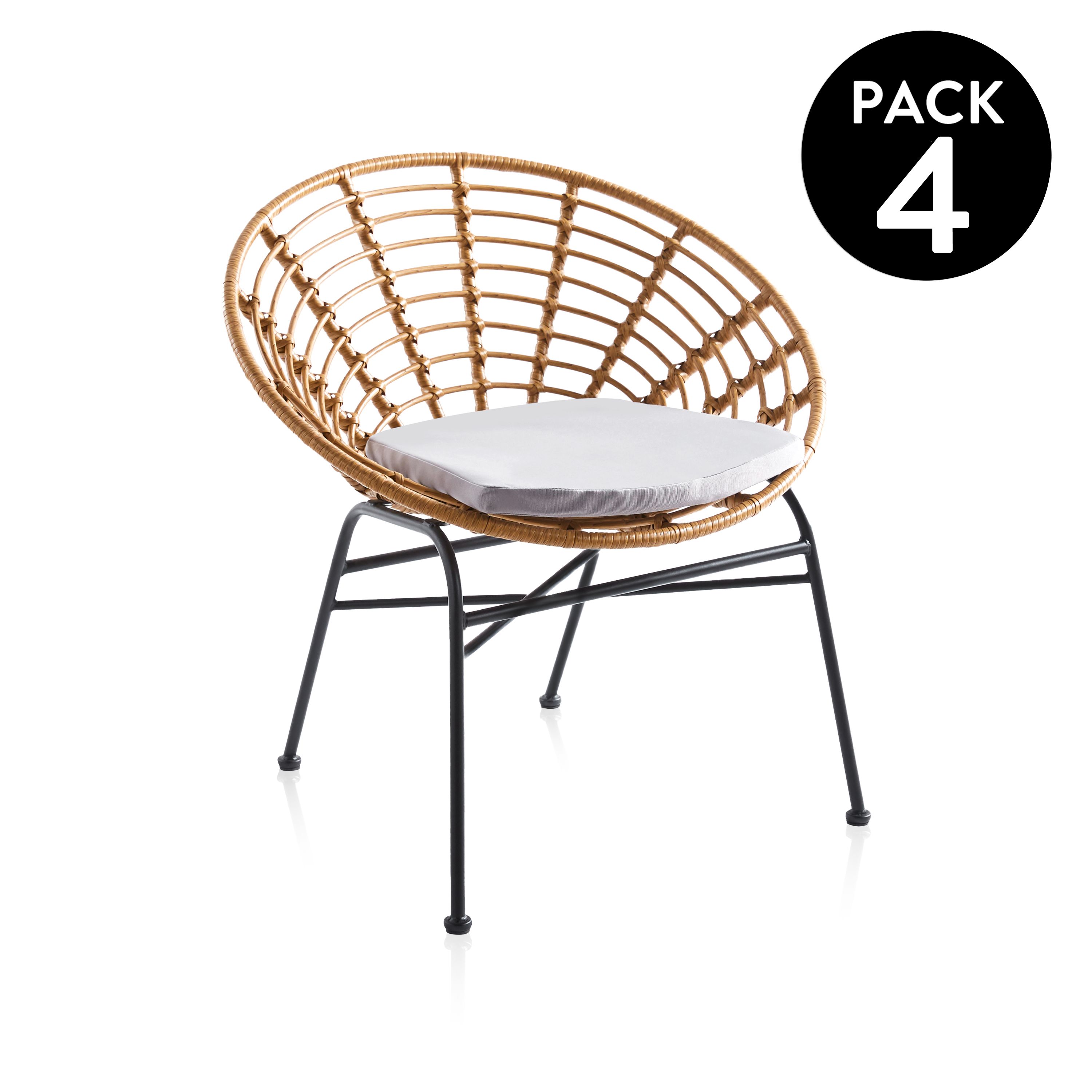 duehome - Pack 4 sillones Talma