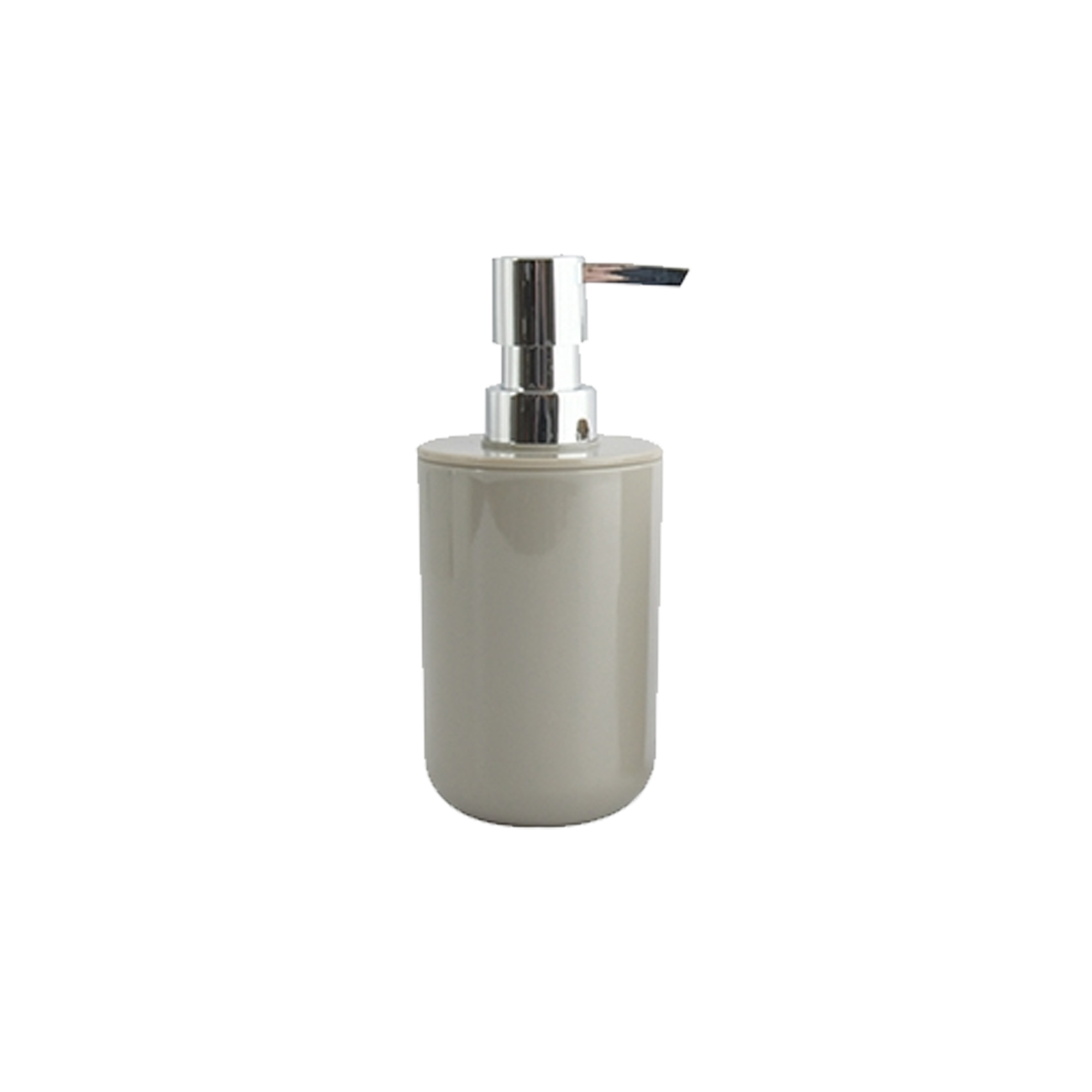 Distribuidor de jabon MSV "Inagua" de acrilico en color topo 240 ml