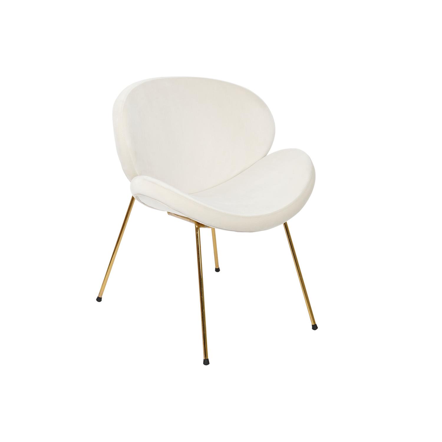 SILLA POLIESTER METAL 63X57X73 TERCIOPELO BLANCO FIJALO MB204782