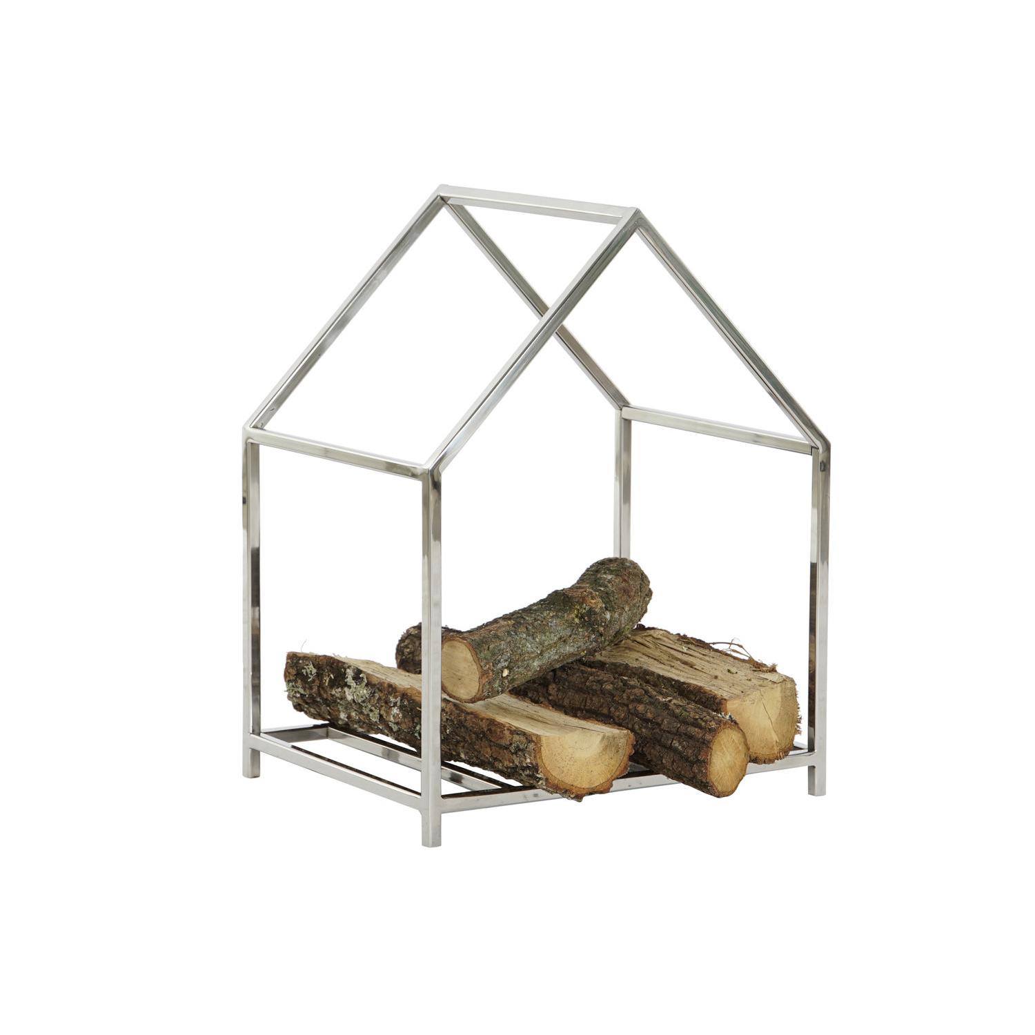 LEÑERA INOX 40X30X50 NIQUELADO PLATEADO CH201100