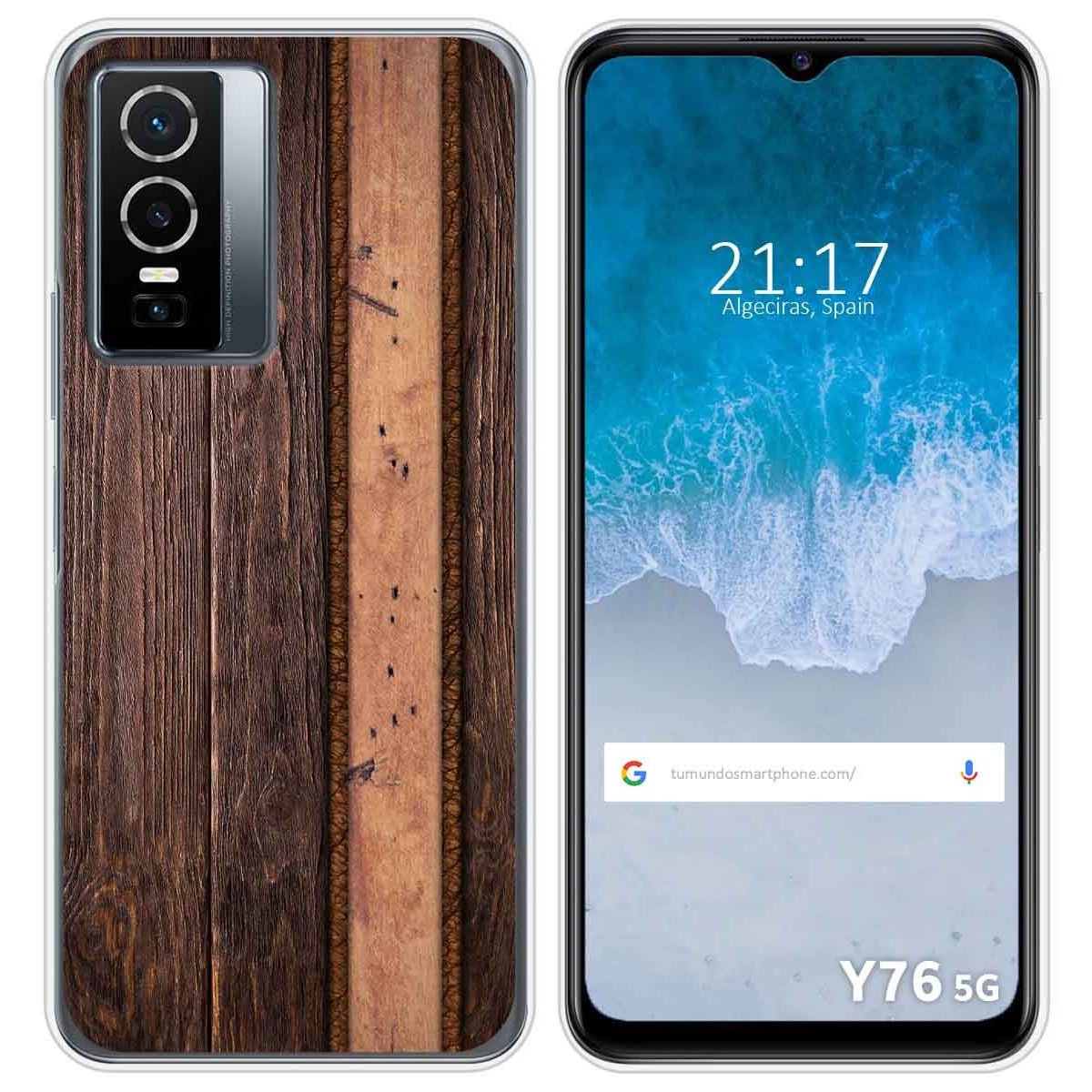 Funda Silicona para Vivo Y76 5G diseño Madera 05 Dibujos
