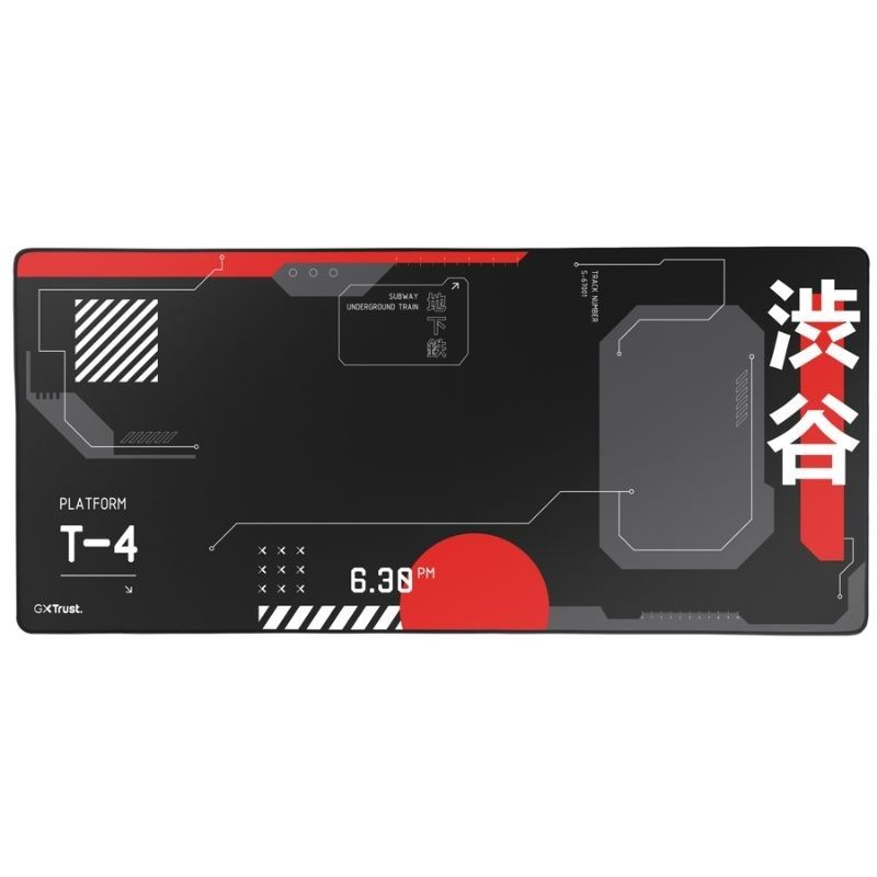 Trust GXT 759 XXL Alfombrilla de ratón para juegos Negro, Rojo